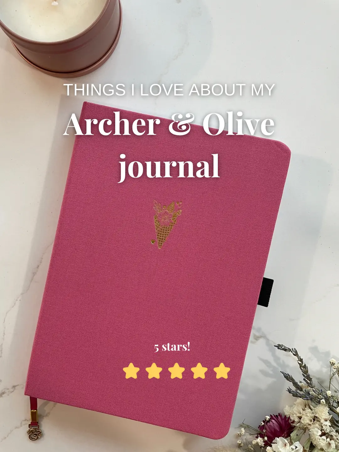 Archer & Olive x Plant Based Bride Notebook and Acrylograph Collab