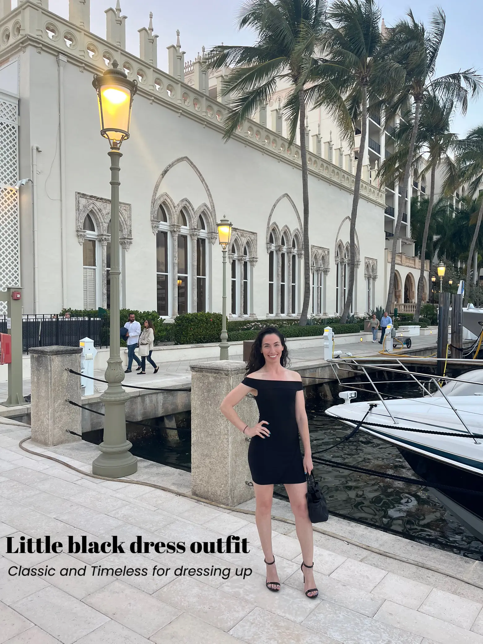 Dressing up a outlet simple black dress