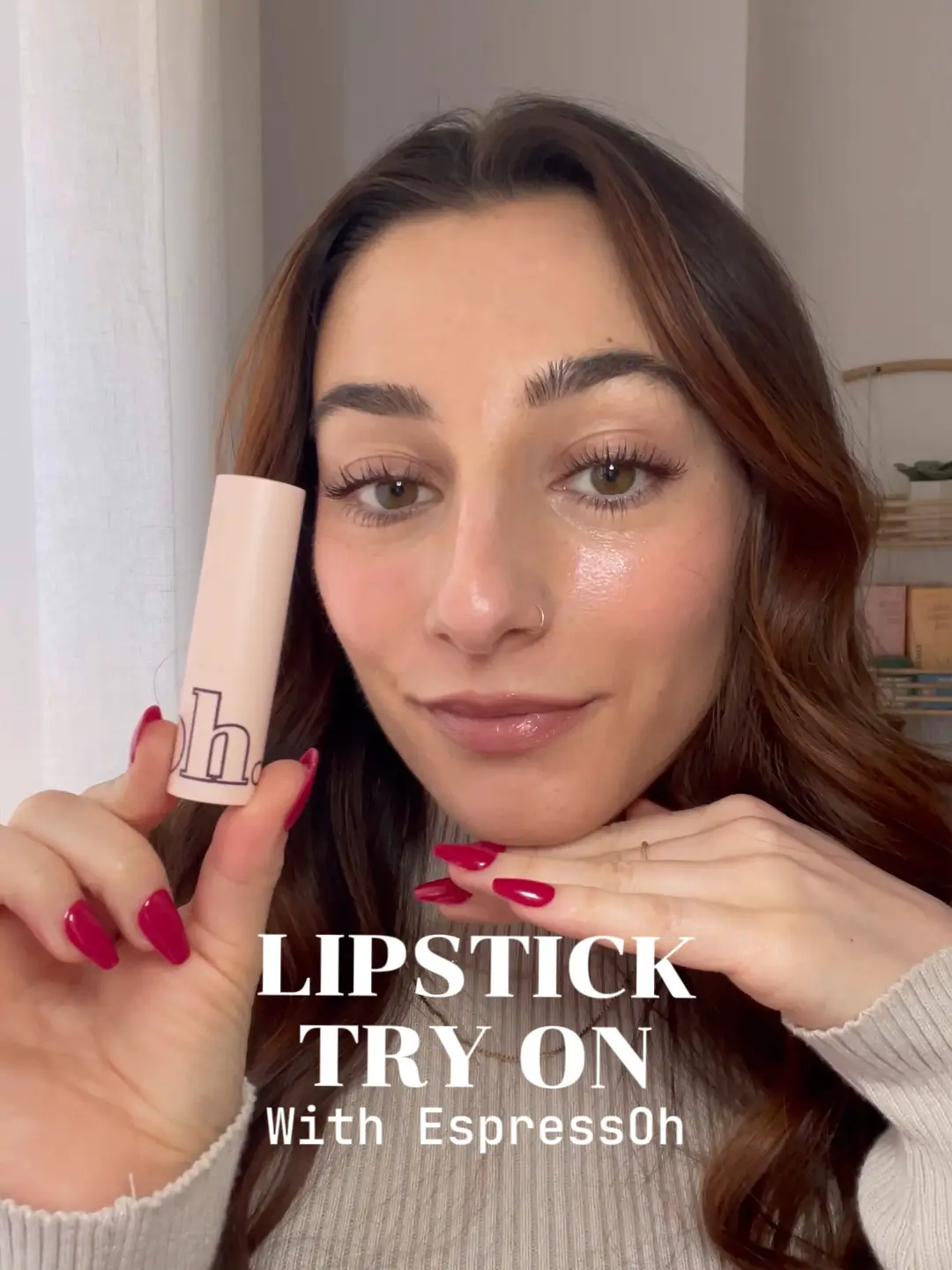 NEW lipstick try on with Espressoh 🫶🤎, Video published by Danielle
