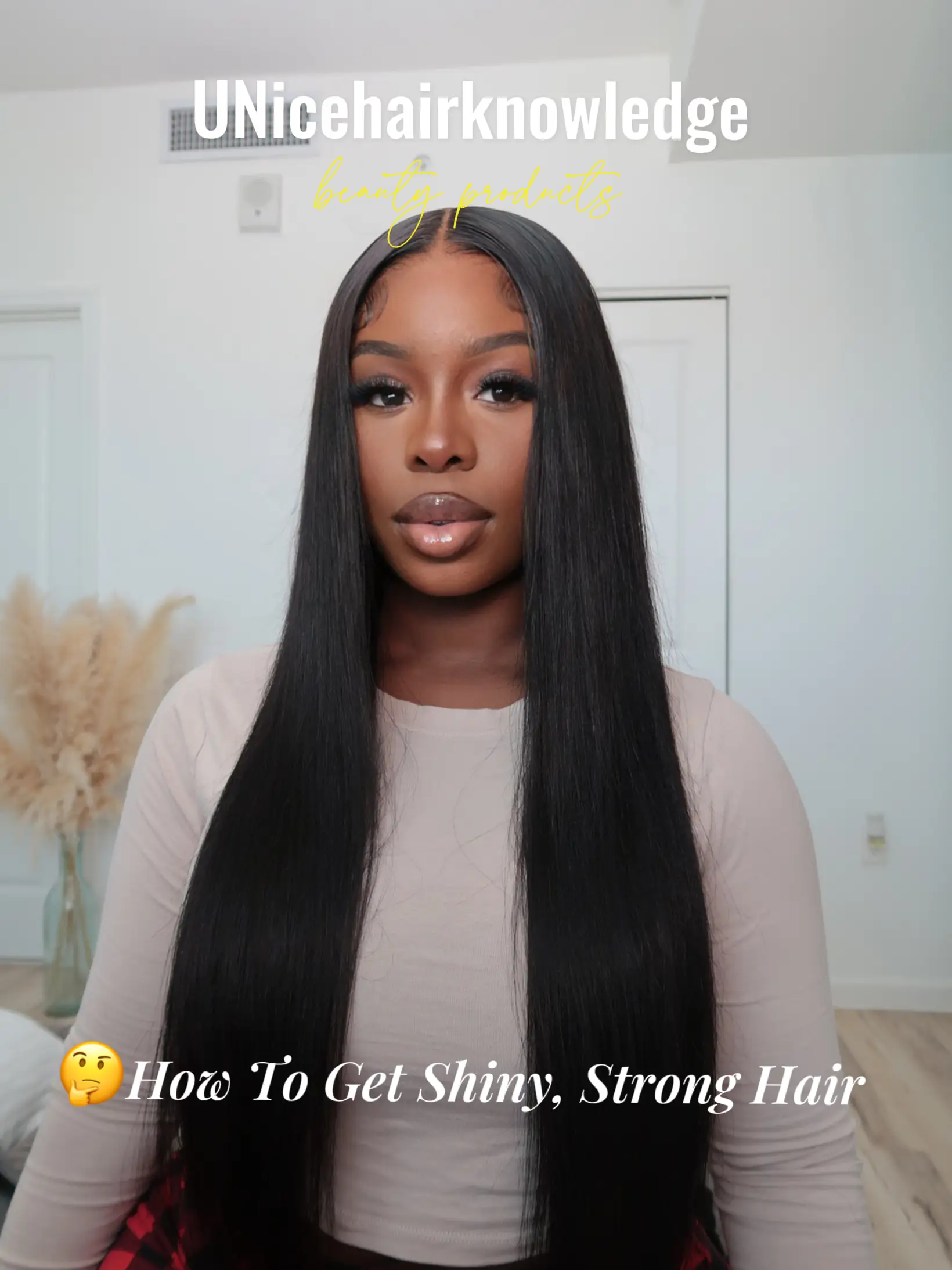 How to make shop hair shiny and straight