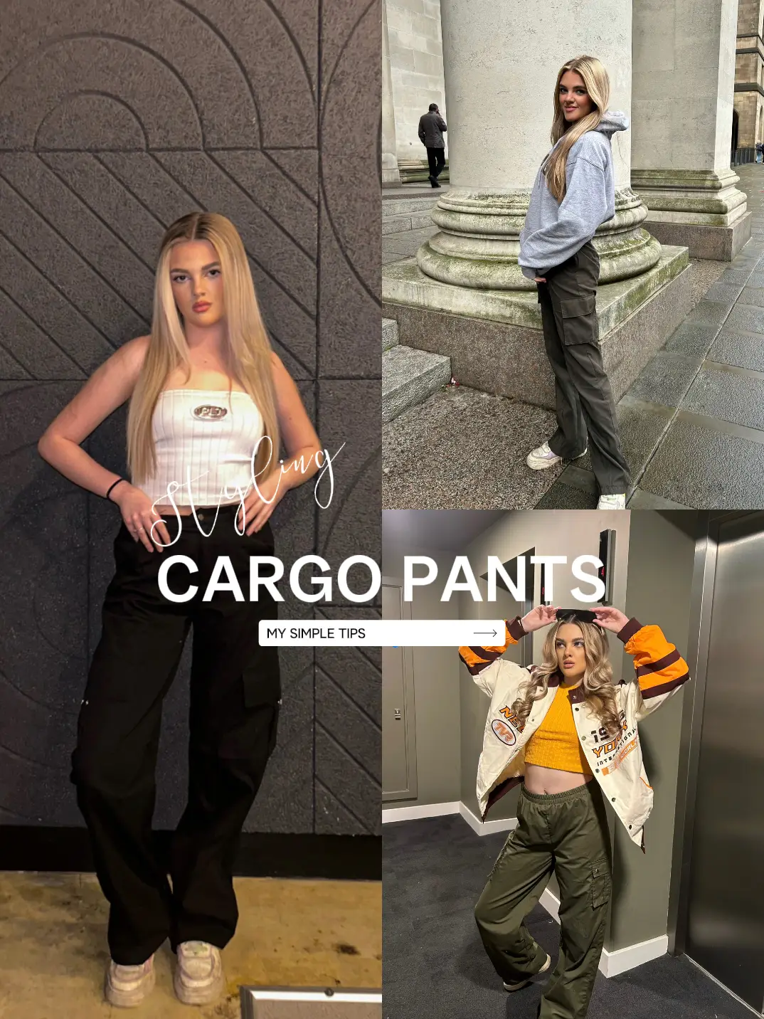 Plain High Cargo Denim Pants Loose Solid Color Retro - Temu Sweden