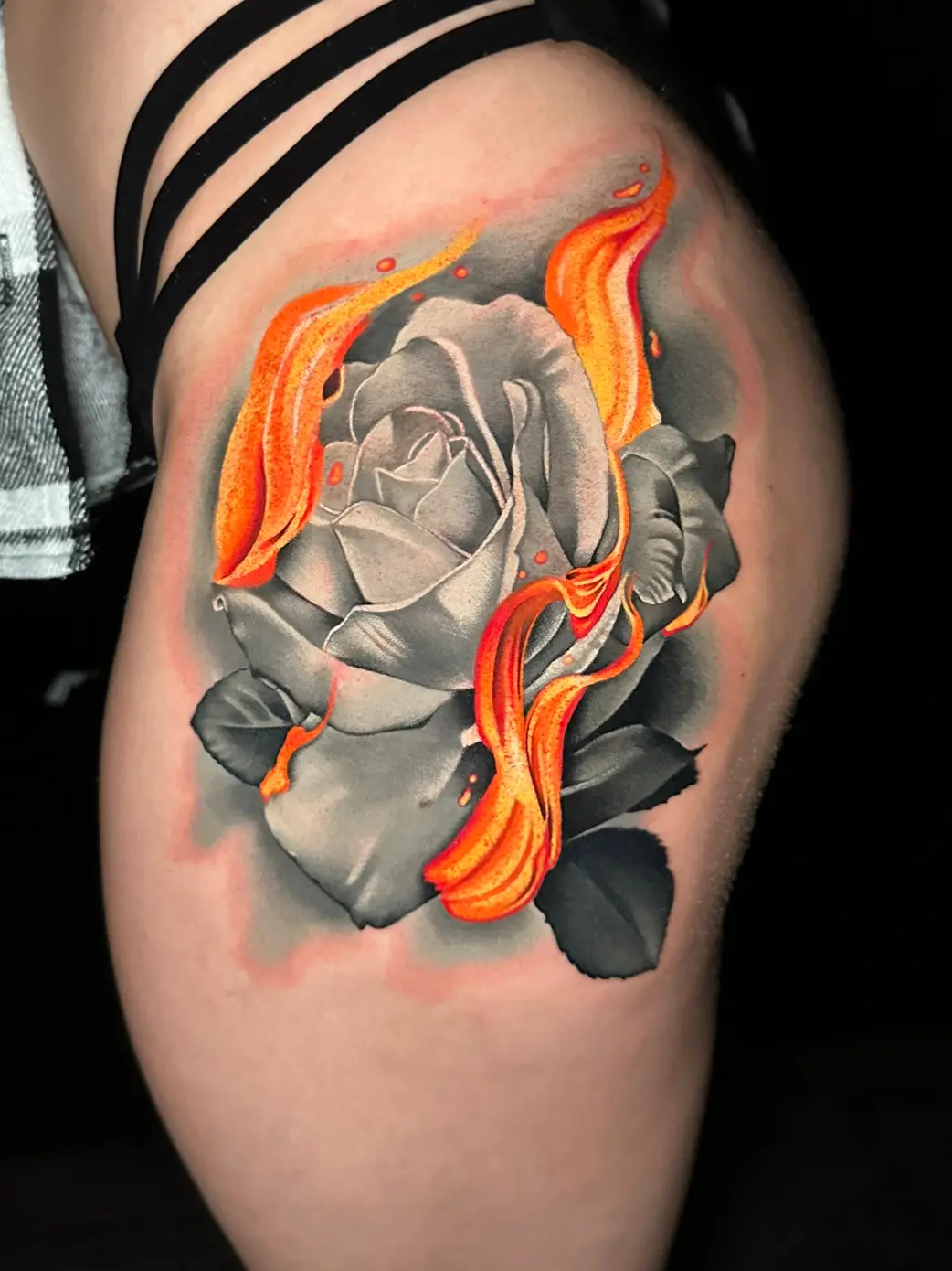 Fire Rose Tattoo Gallery Posted By
