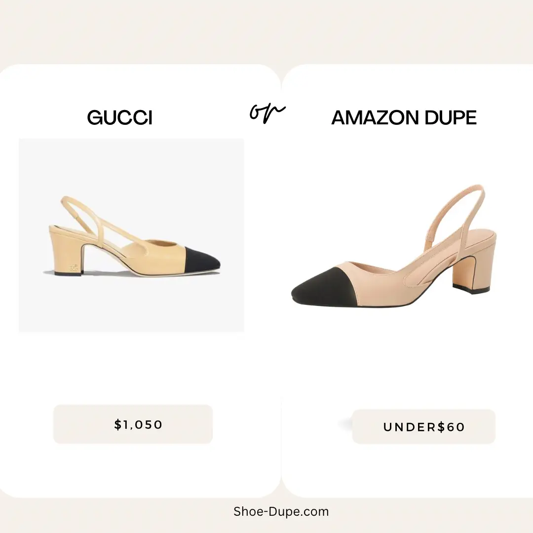 Chanel slingback sales dupe amazon