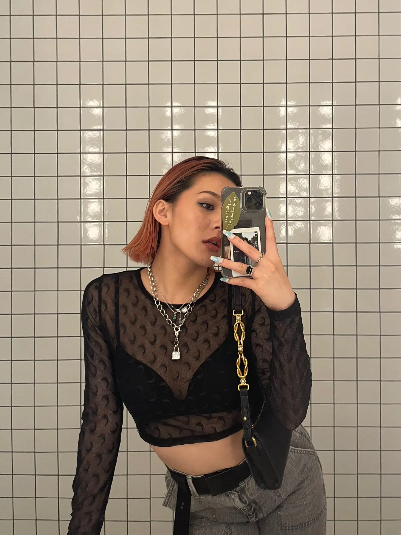 新品未使用タグ付きロージーモンスター　モノトーンステッチレーストップス モノトーンステッチレーストップス♡