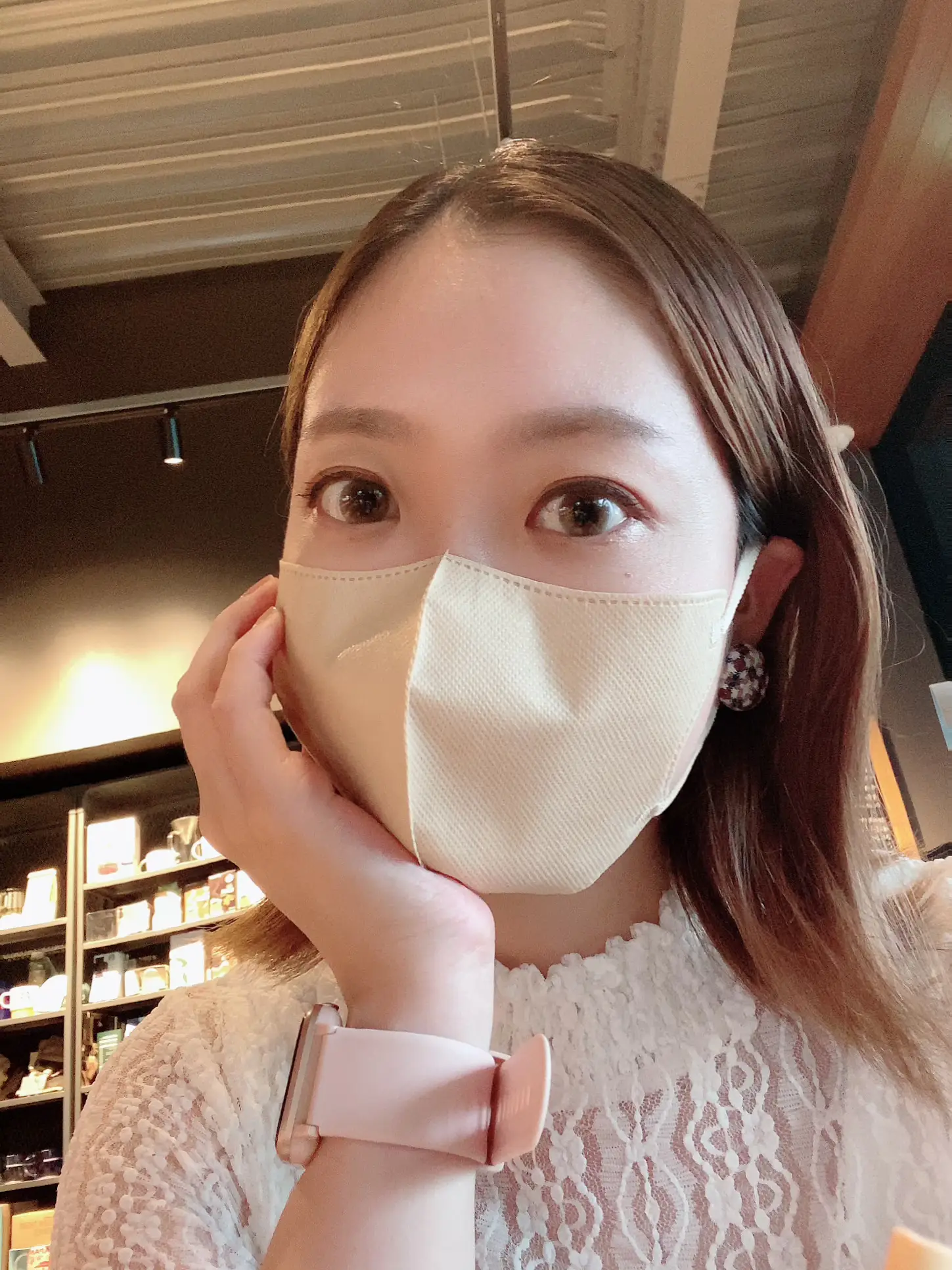 Nagano Mei-chan wearing model 💖 color contact 👀🤩✨ Laforte Mimosa beige  🌼 * ・ / | Gallery posted by にこちゃんᙏ̤̫⑅* | Lemon8