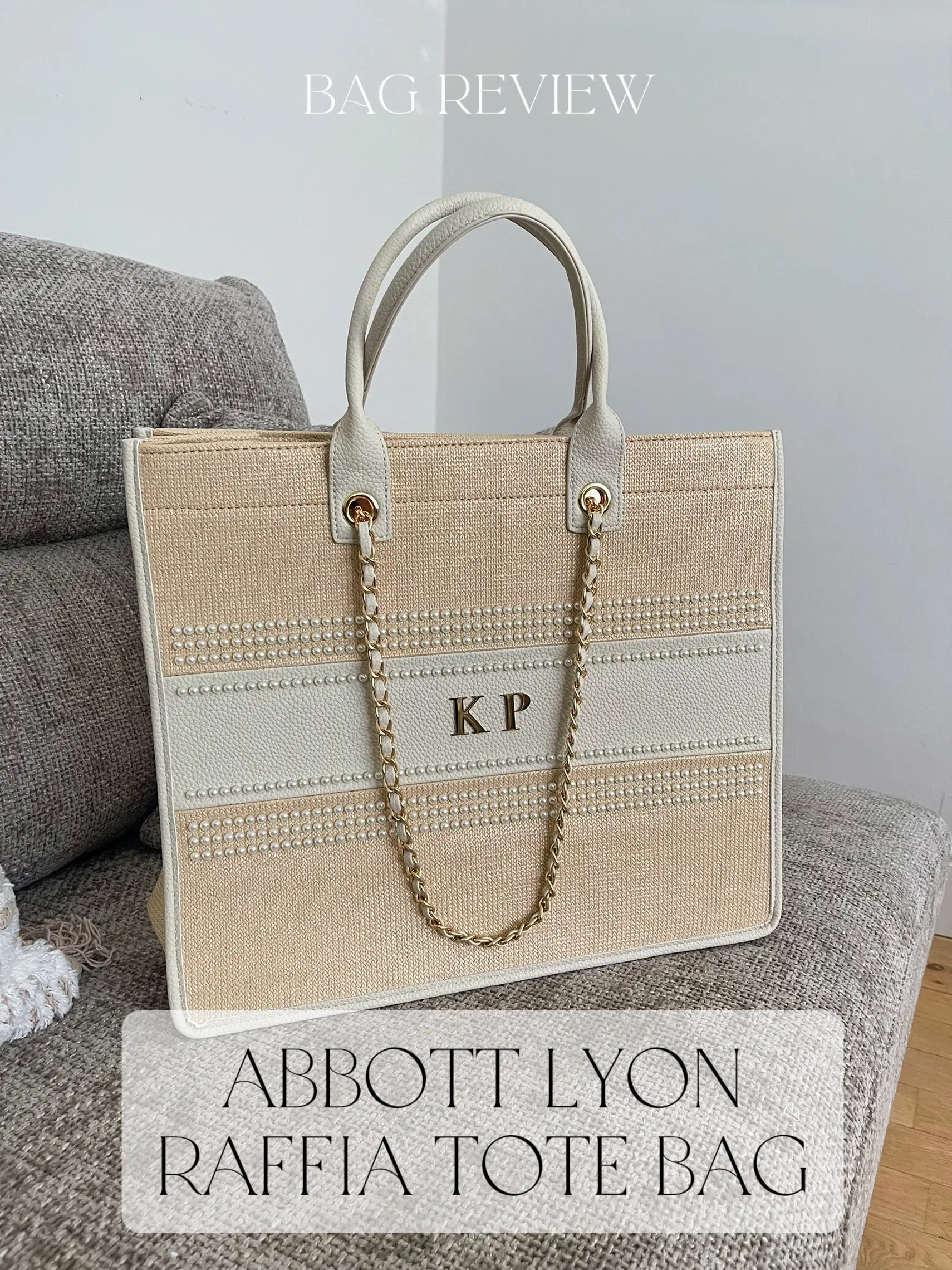 Abbott Lyon: Raffia Pearl Tote Bag Review ✨