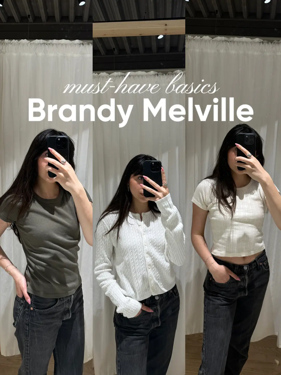 Brandy Melville Must-Have Basics ☁️, Gallery posted by yasminmoradi