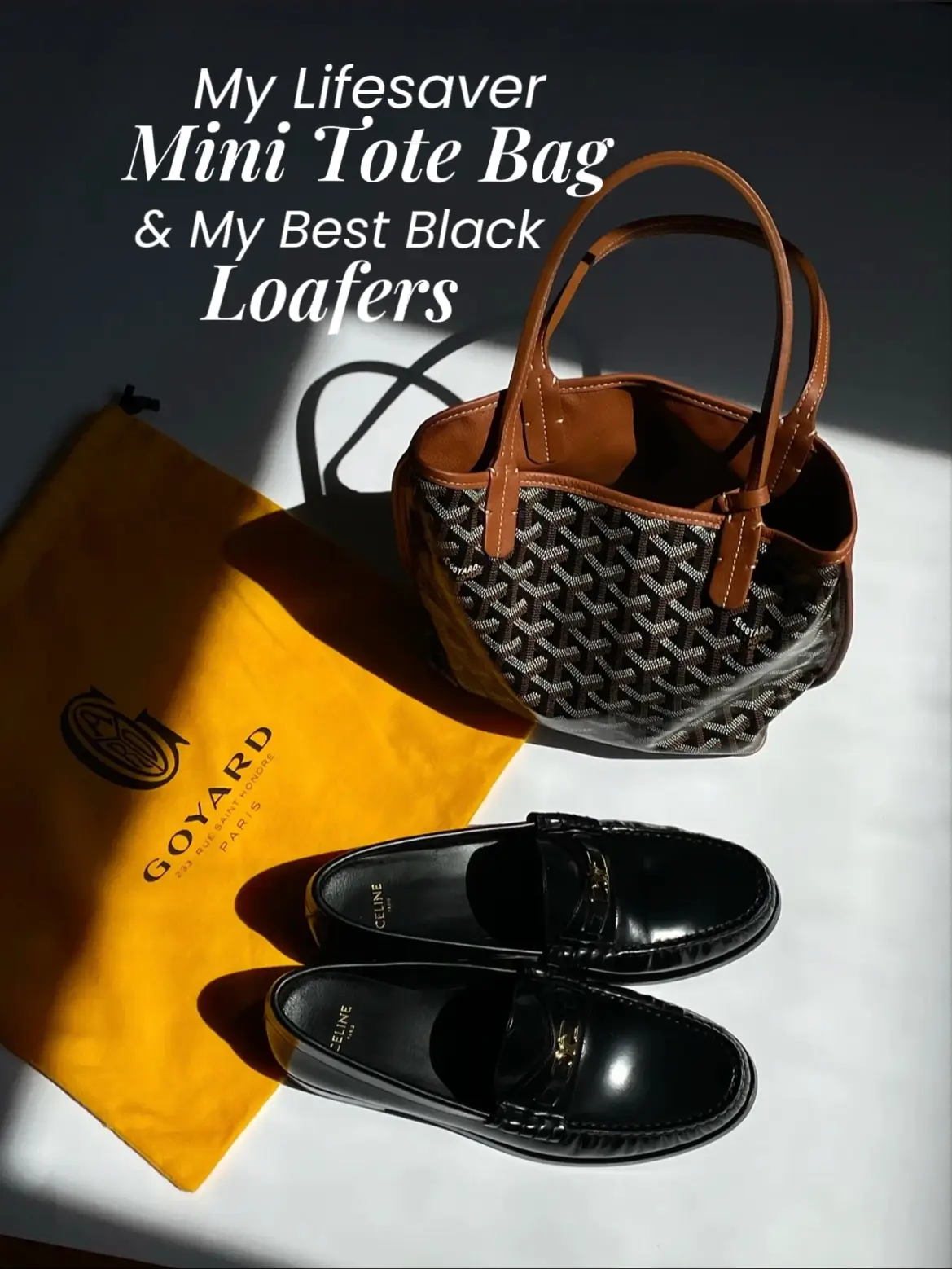 MY LIFESAVER MINI TOTE BAG AND BEST BLACK LOAFER, Gallery posted by Jane  Allyssa