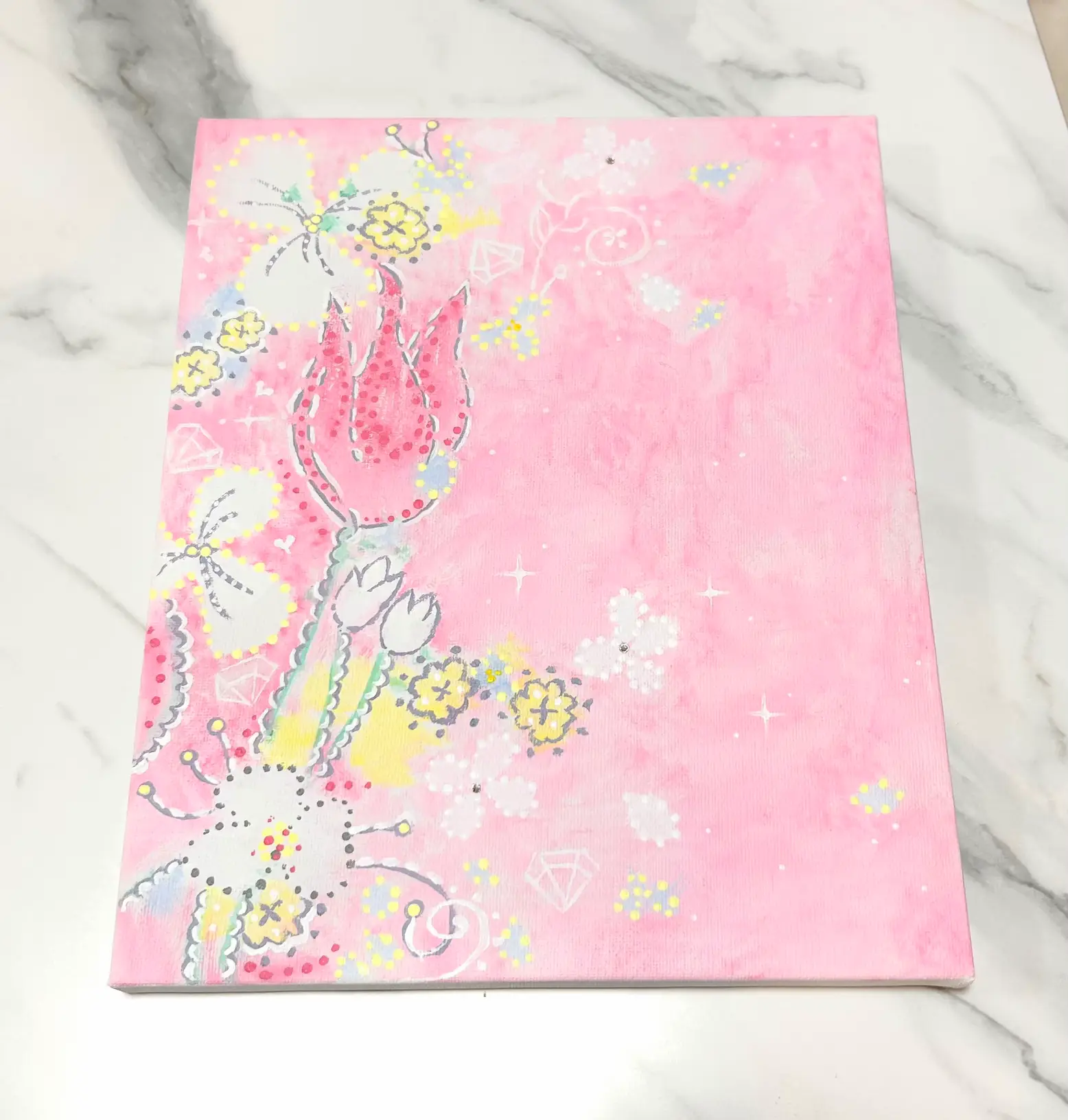 水彩画 絵画 原画『春の訪れ②』 懐かしき