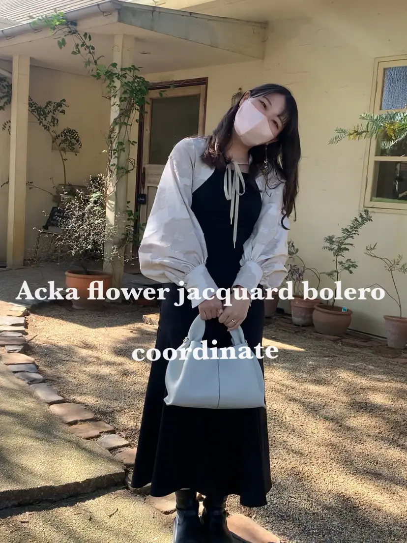 Acka flower jacquard bolero coordinate✨淡色綺麗め🌷 | Gallery