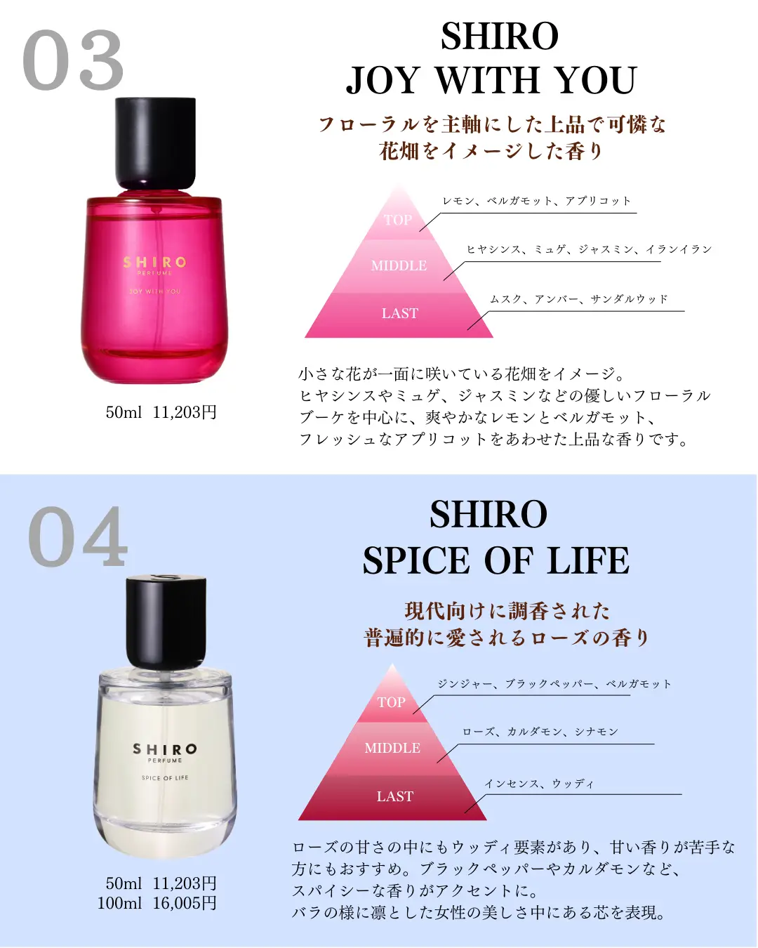 SHIRO 香水 spice of life - 香水