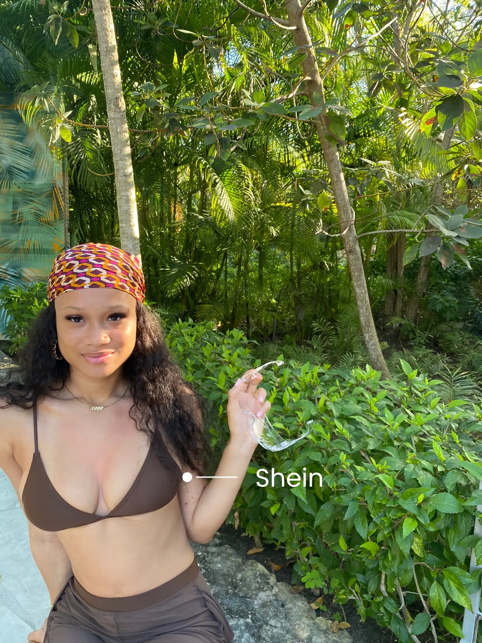 Gabi Fresh Swim x ELOQUII V-Neck Bikini Top with Ring Detail