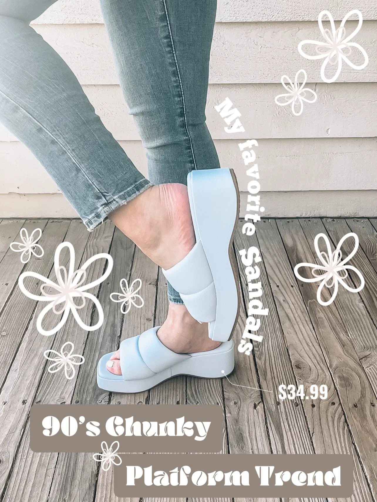 Chunky platform best sale sandals 90s