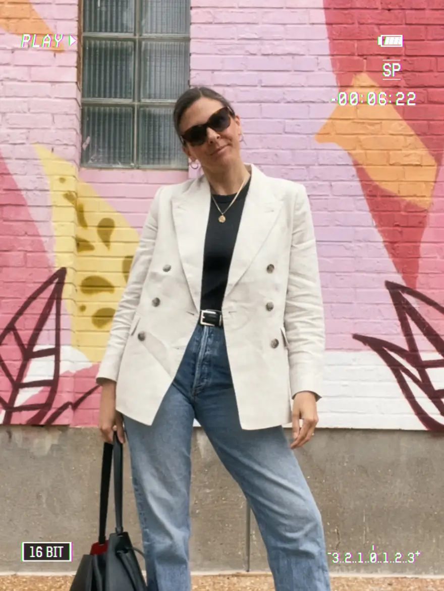 The Cropped Double-Breasted Blazer I'm Obsessed With - The Mom Edit