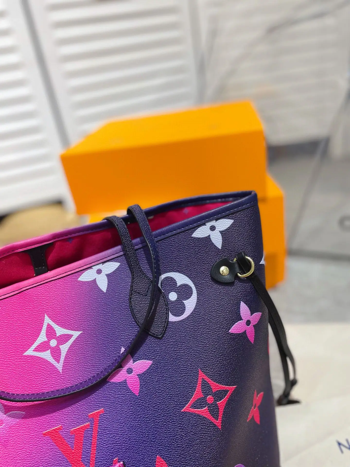 Purple lv online bag