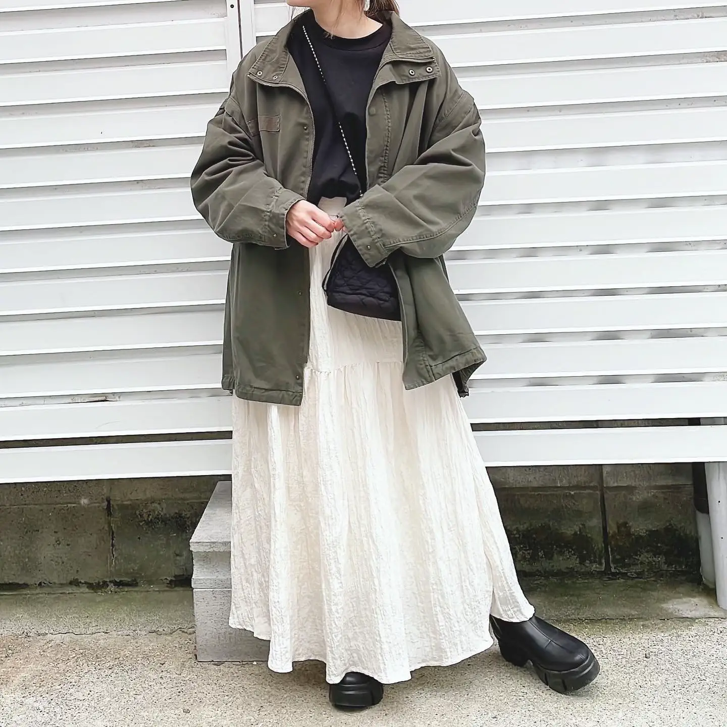 お気に入りのミリタリージャケット着回し☺︎ | moyoが投稿したフォト 