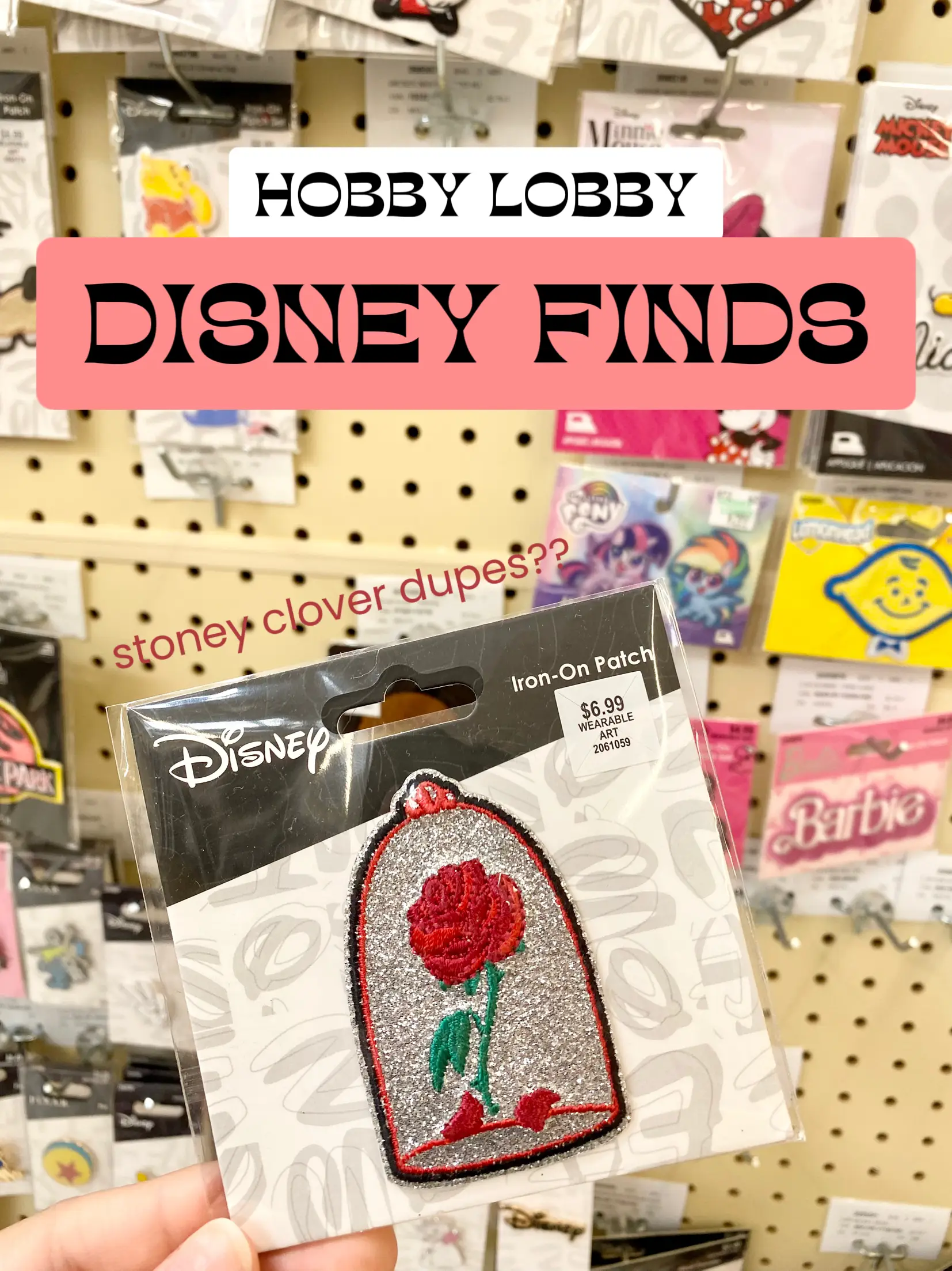Mickey & Minnie Mouse Kiss Iron-On Patch, Hobby Lobby