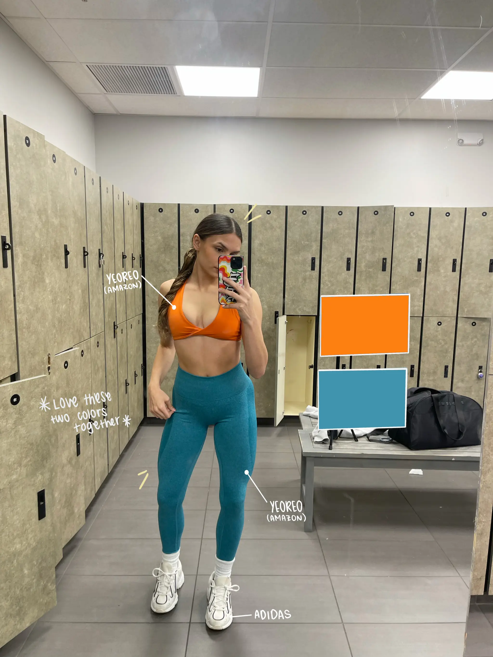 GYM COLOR COMBO OUTFIT IDEAS ❤️‍🔥