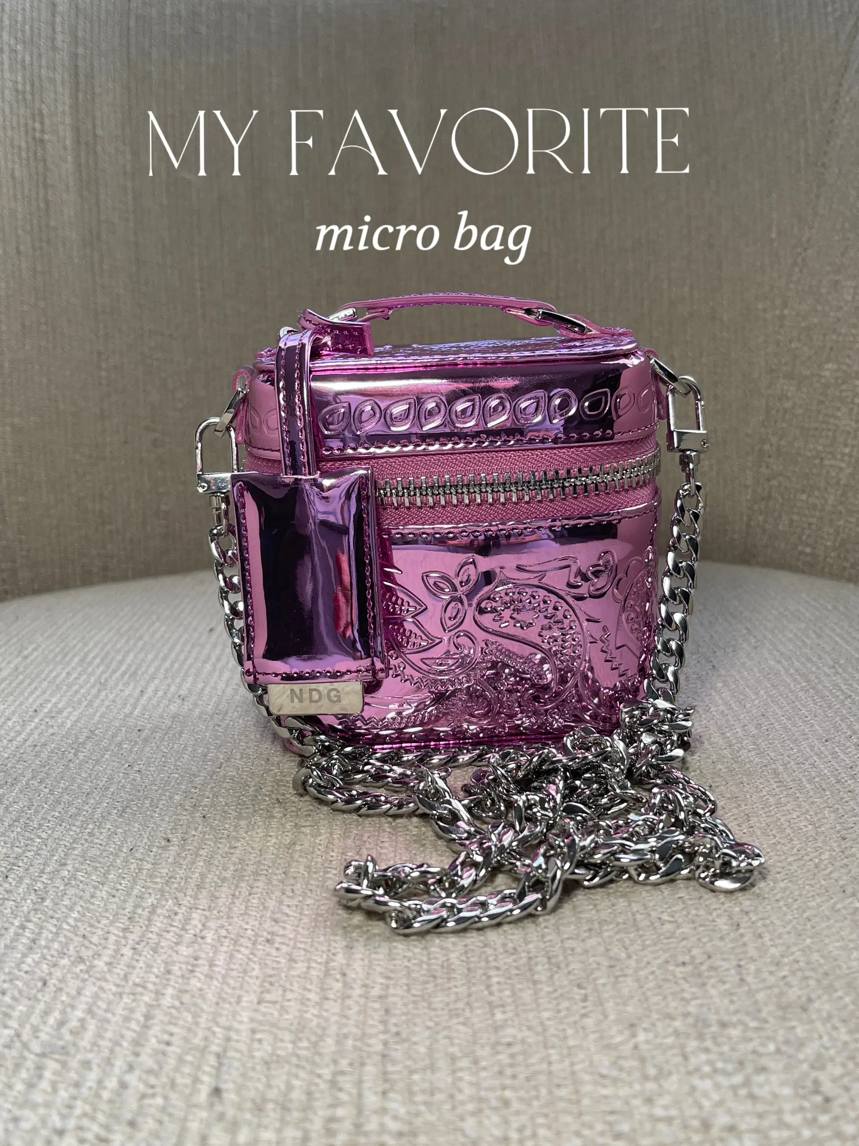 she's so cute 🥹 micro purse in sage 🌿 @emcosmetics
