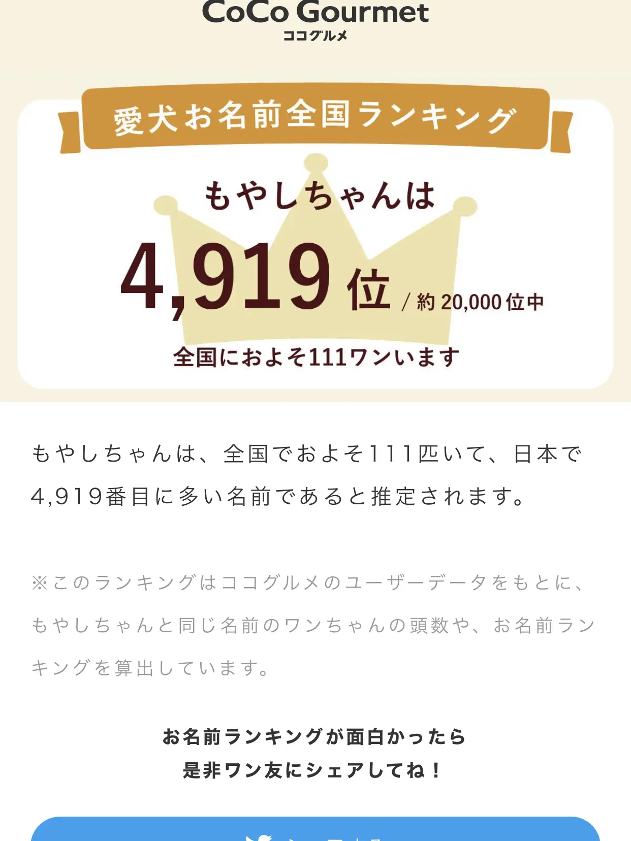 ココ グルメ 愛犬 お 名前 ランキング - Lemon8検索