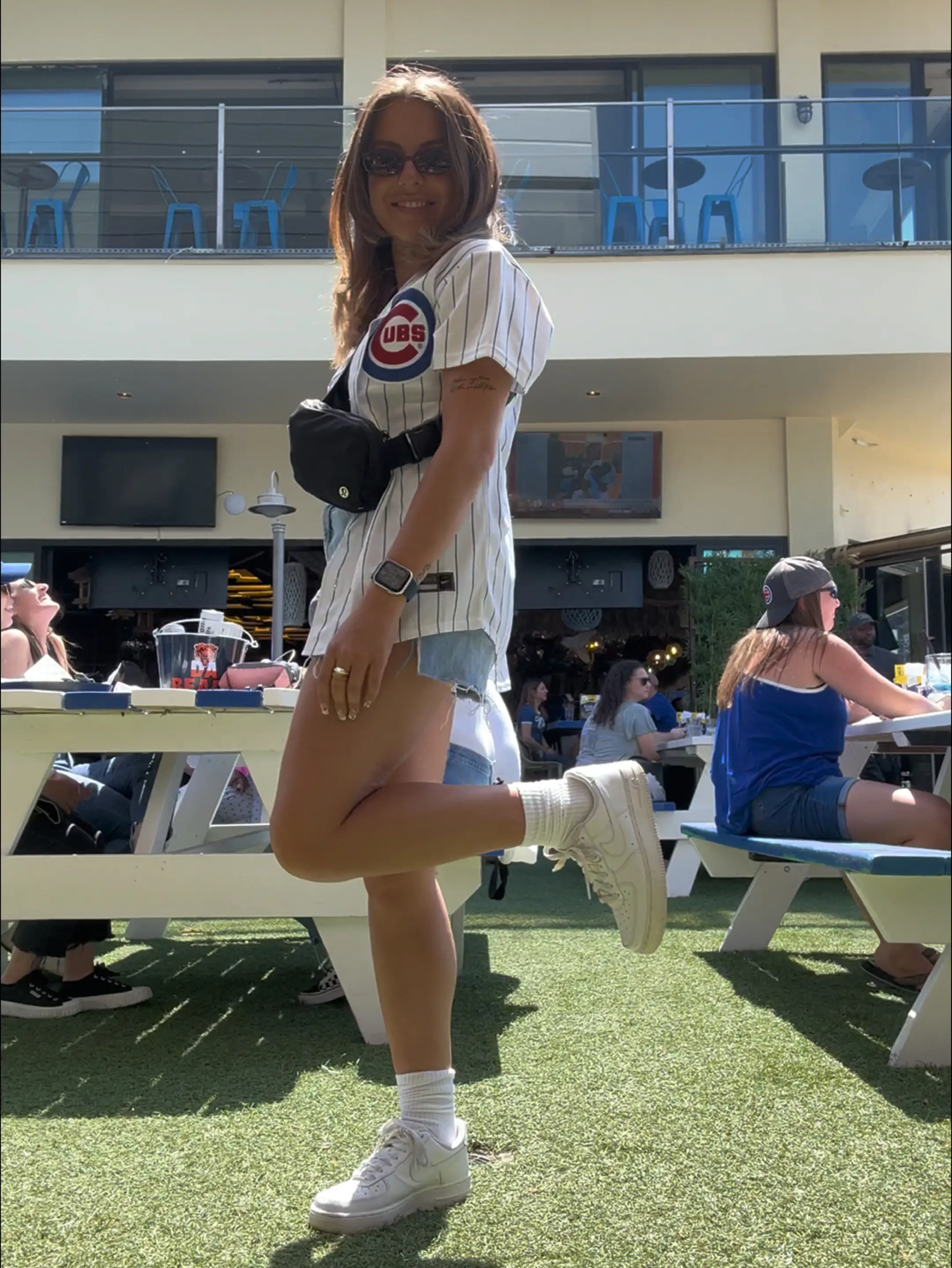 cute-outfit-for-a-cold-cubs-game — bows & sequins