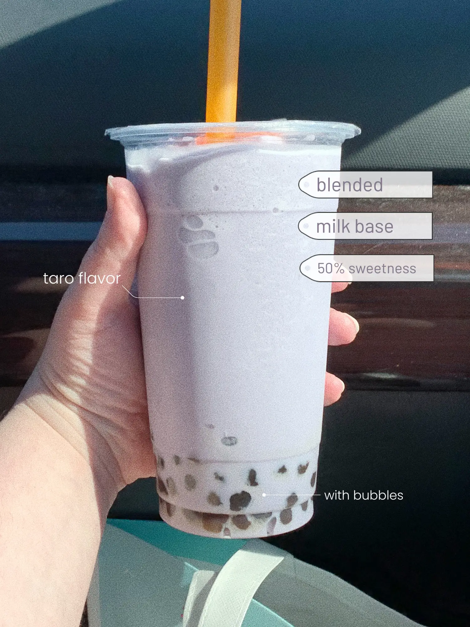 Taro Bubble Milk Tea - Boba - My Vegan Minimalist