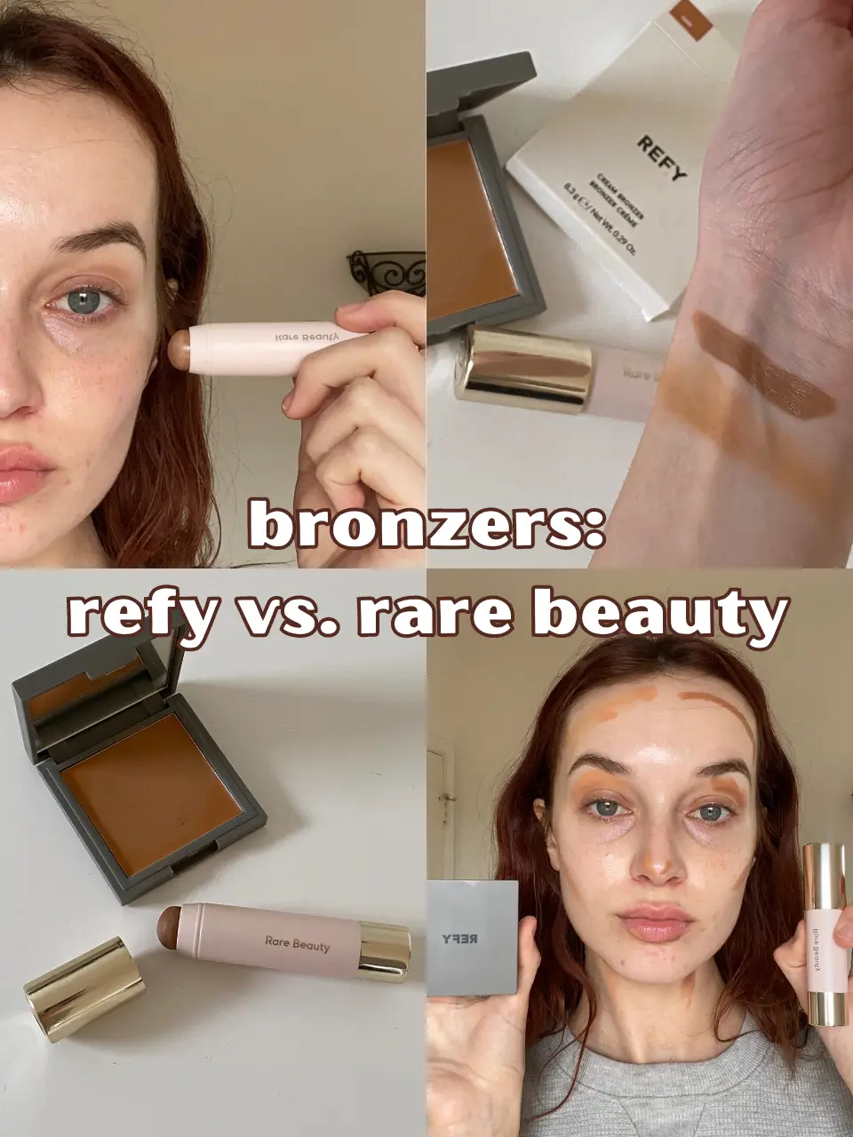 Rare Beauty vs. Refy Cream Bronzers