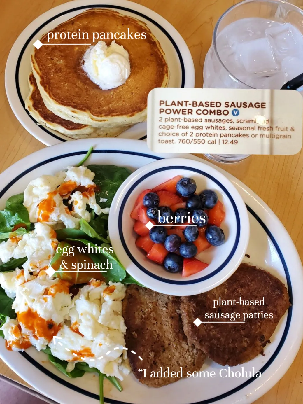 Protein Pancakes, 37g of protein. 4 pancakes. 1 new workout buddy., By  IHOP