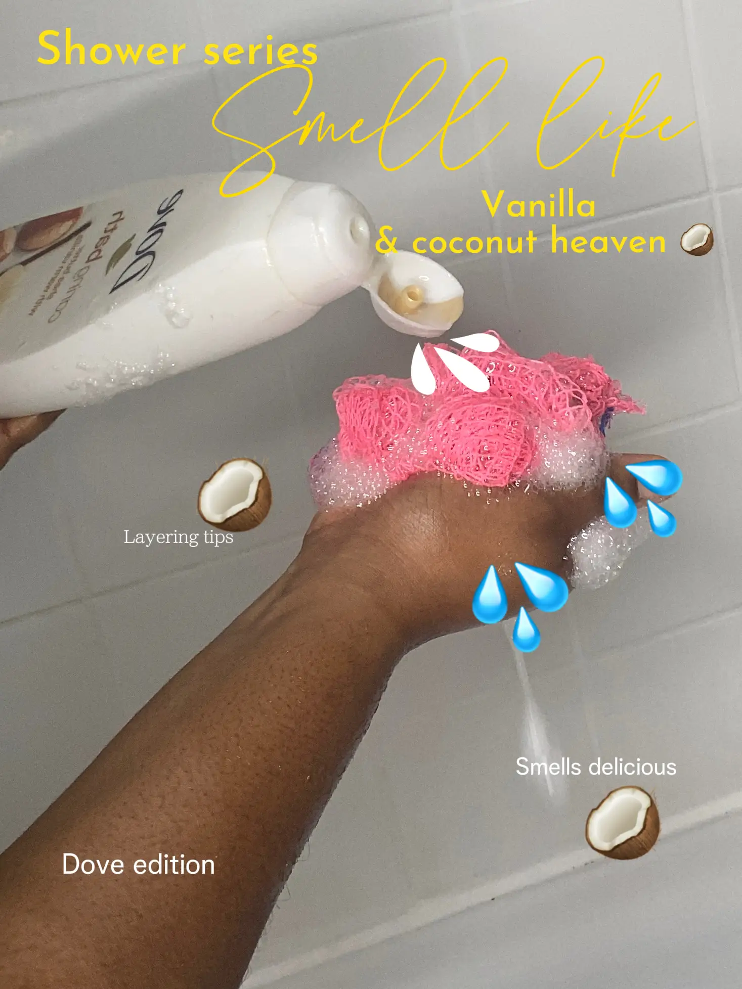 Vanilla & Coconut shower routine 🥥 | Nae.londonが投稿したフォト