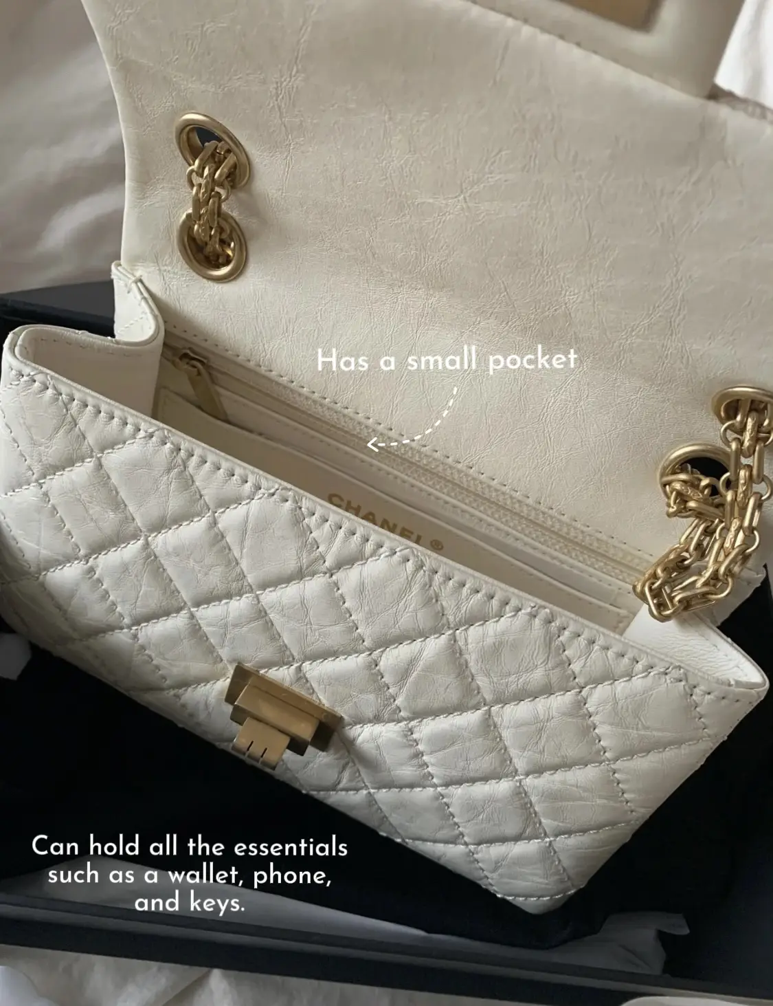 Bag Organizer for Chanel Pearl Crush Square Flap (Model: AS1786