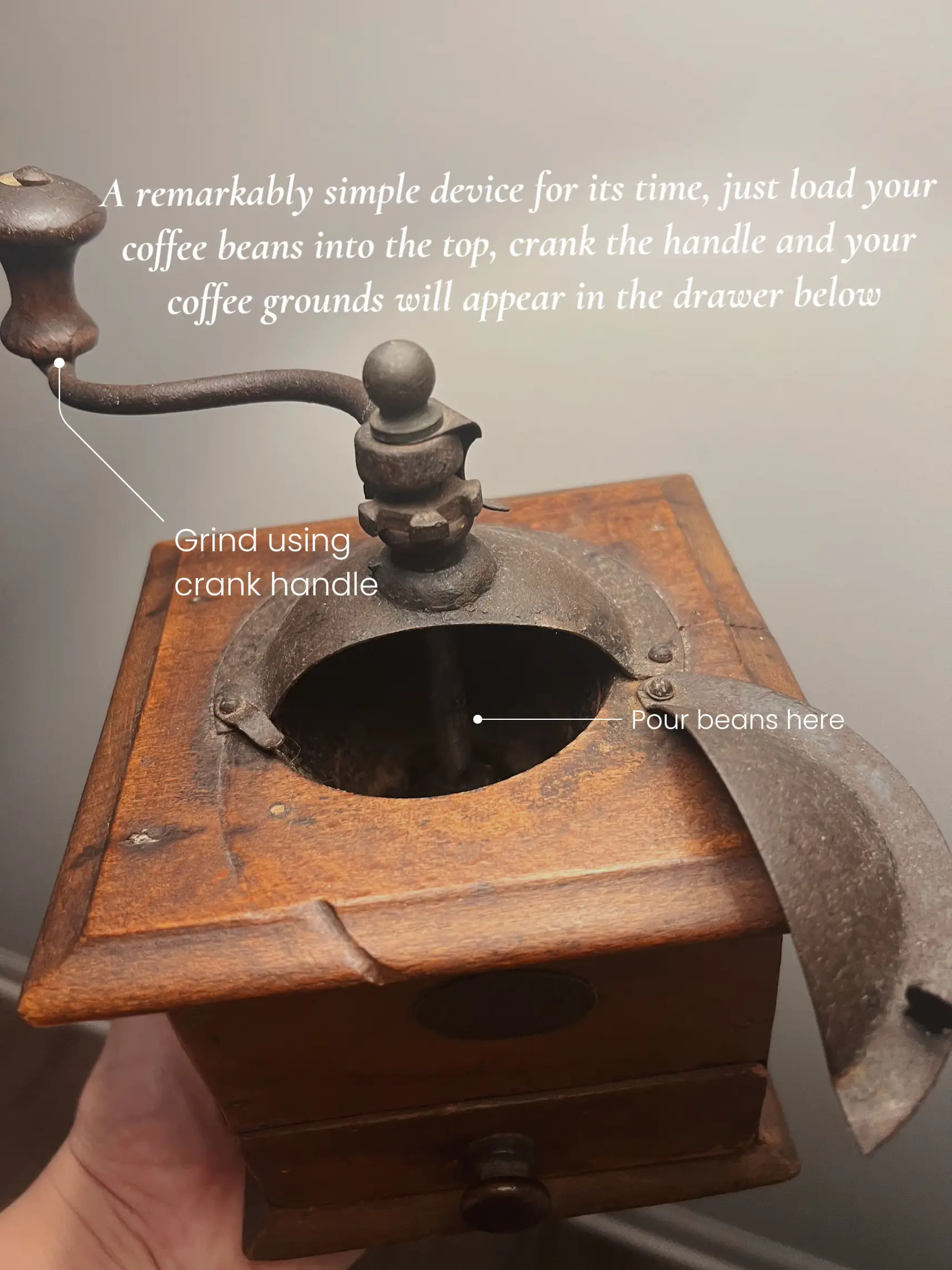 Antique, possibly Turkish coffee grinder I found at a thrift store : r/ Coffee