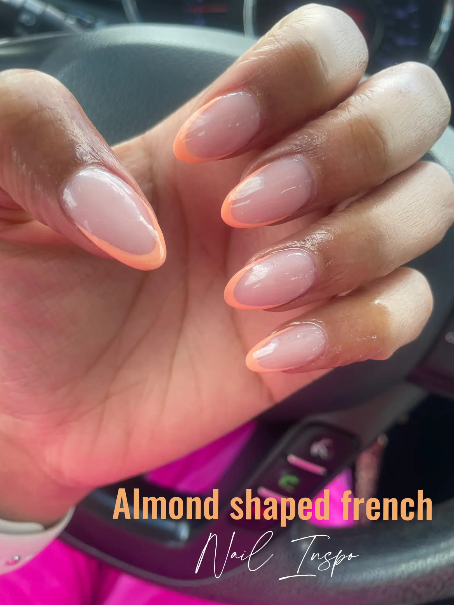 Almond shaped french nails 💅🏽 Gallery posted by Jamie Lemon8