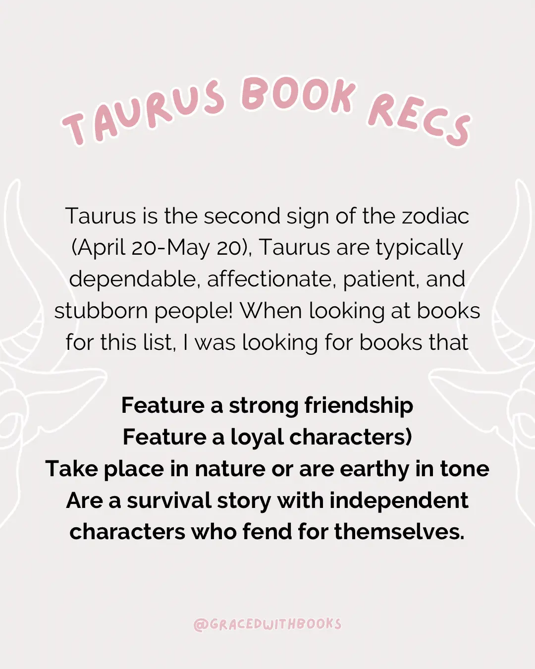 BOOK RECS FOR TAURUS SEASON Gallery posted by SHELBY GRACE