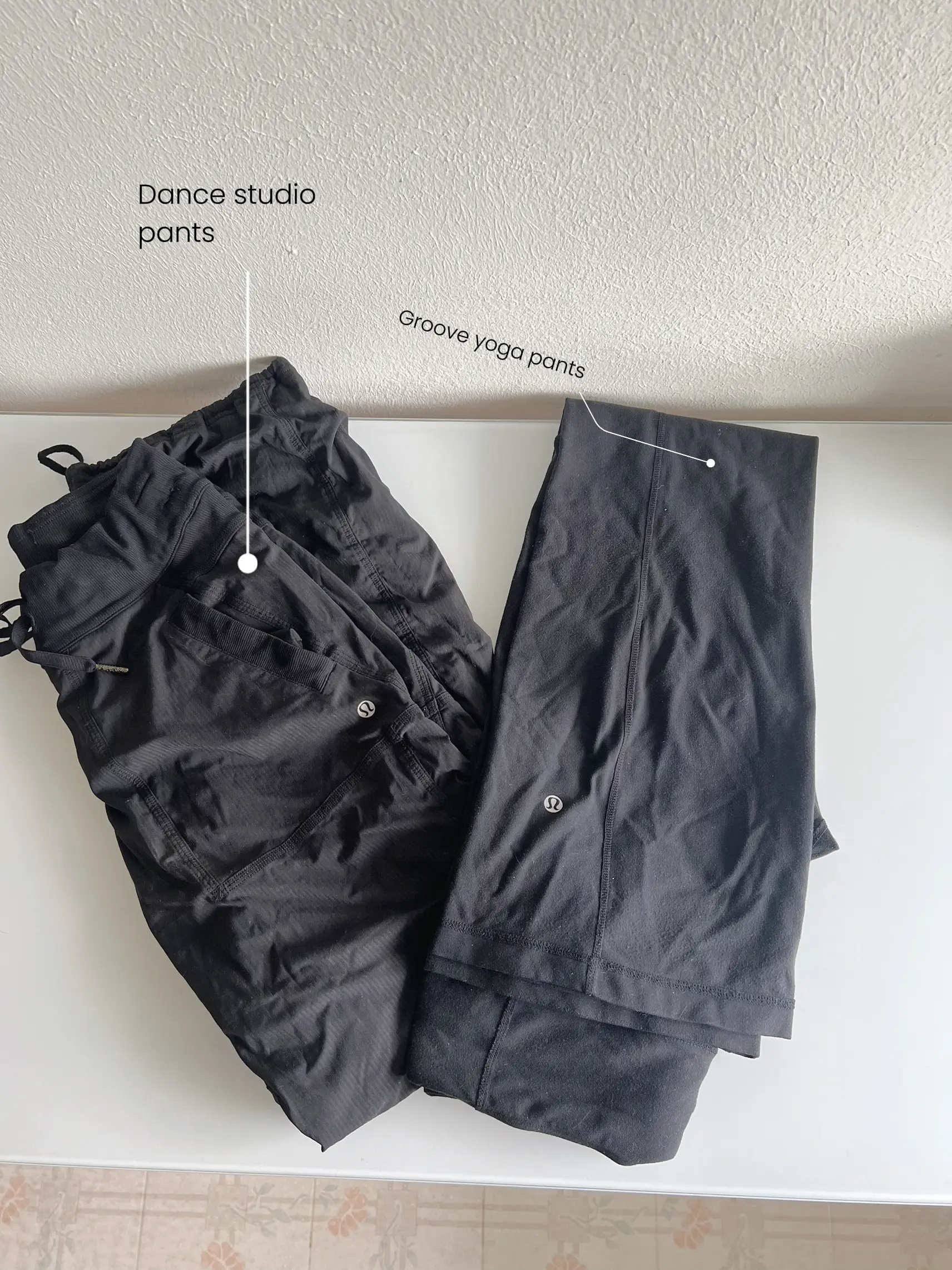 Lululemon black pocket leggings. Size 6. Price firm. - Depop