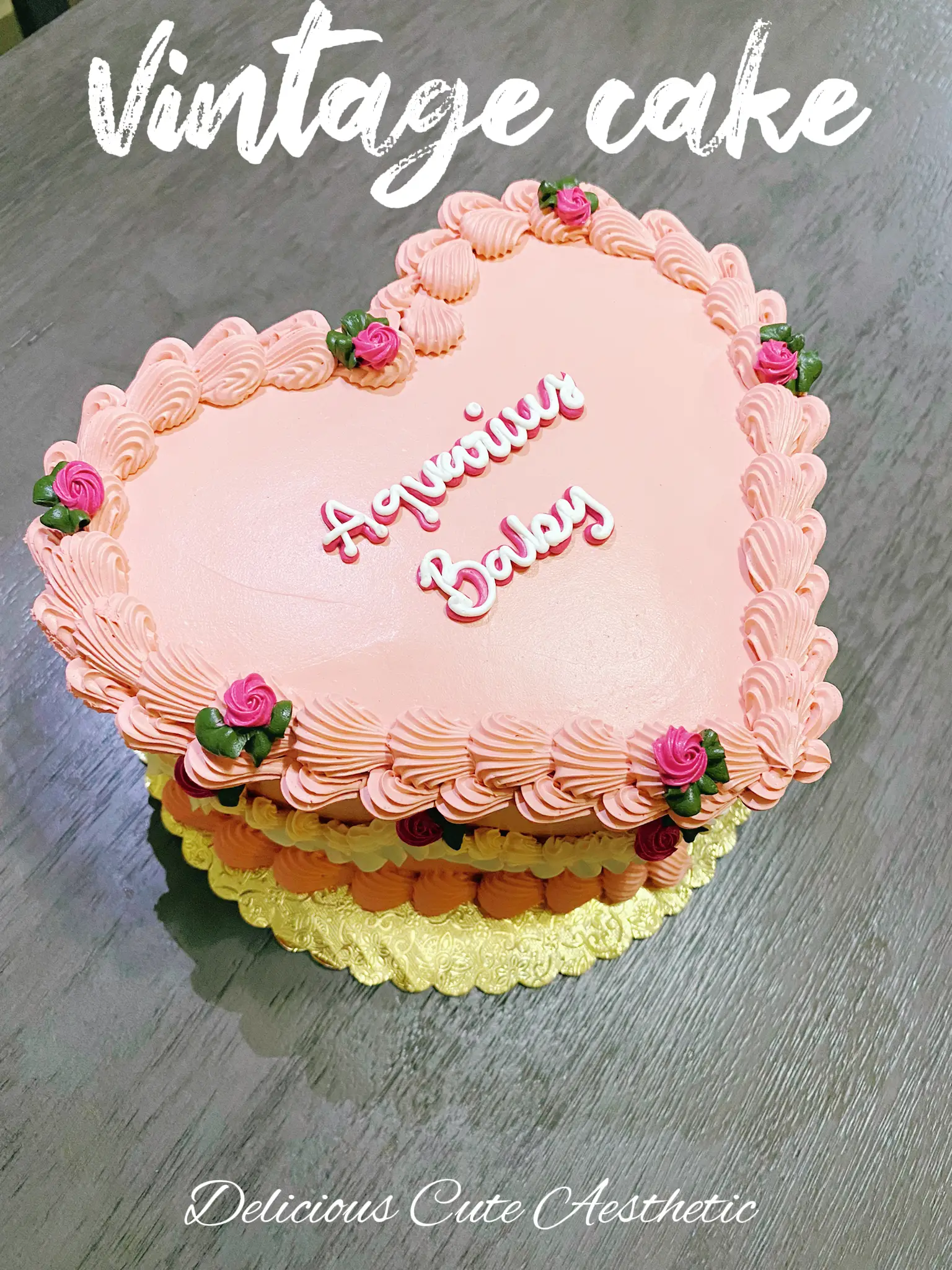 Heart Shaped Buttercream Cake Pink – Da Cakes Houston