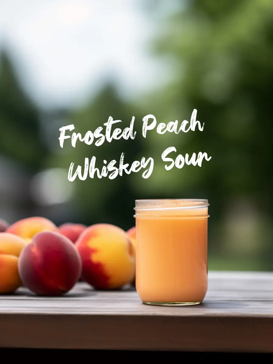 Frosted Peach Whiskey Sour's images