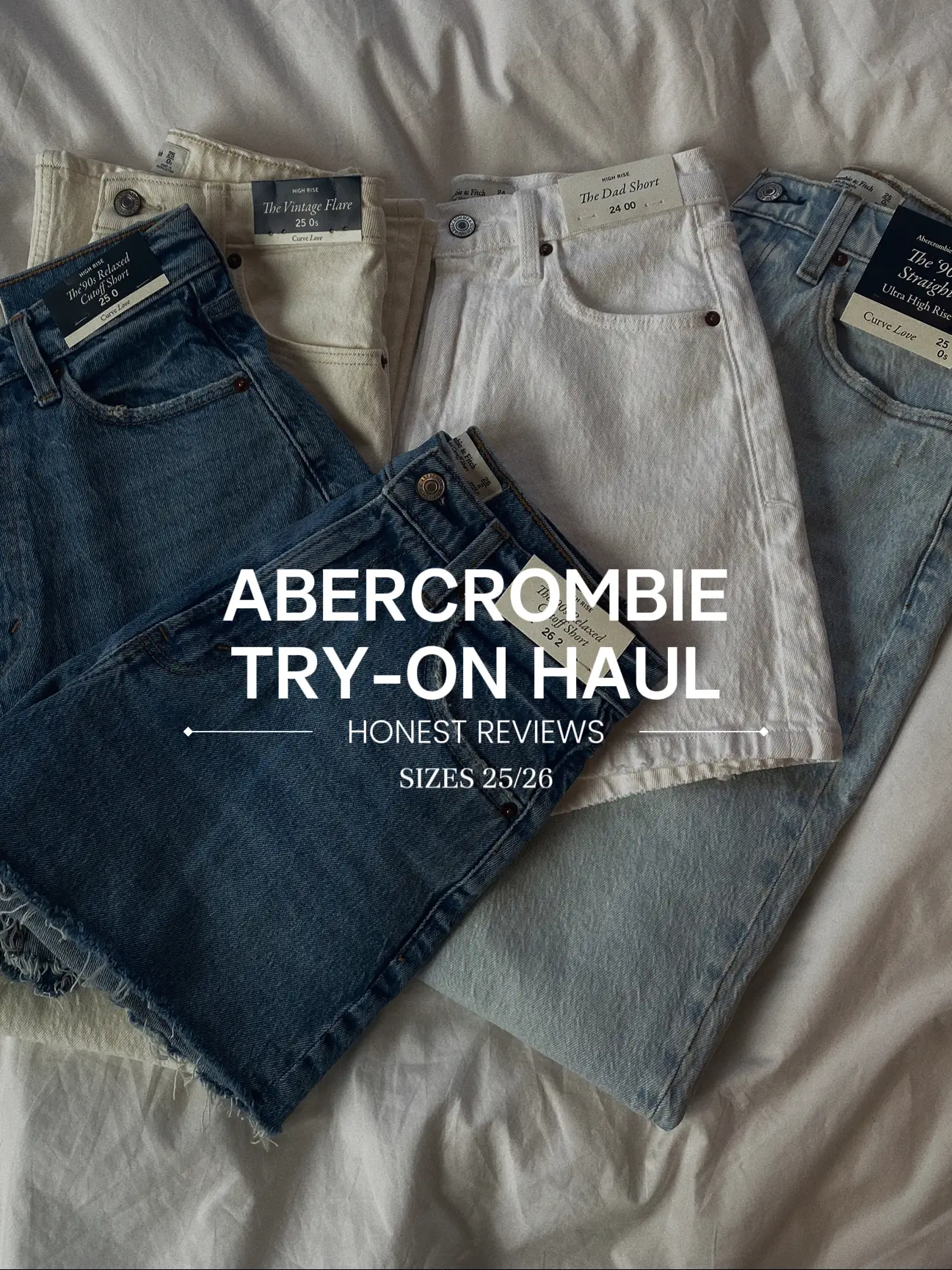 Abercrombie & Fitch CURVE LOVE JEANS try on!