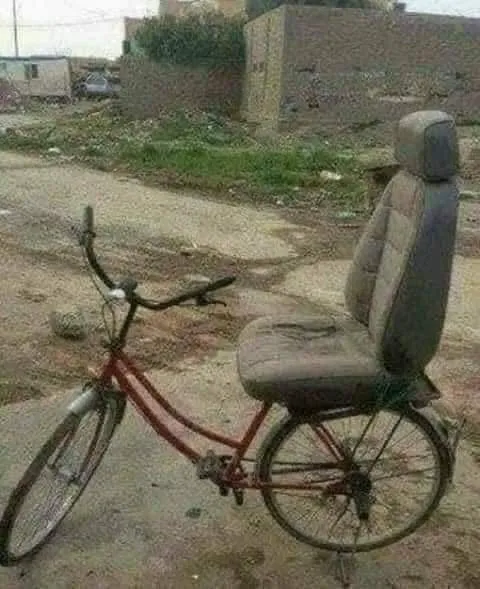 Funny cheap bike seat