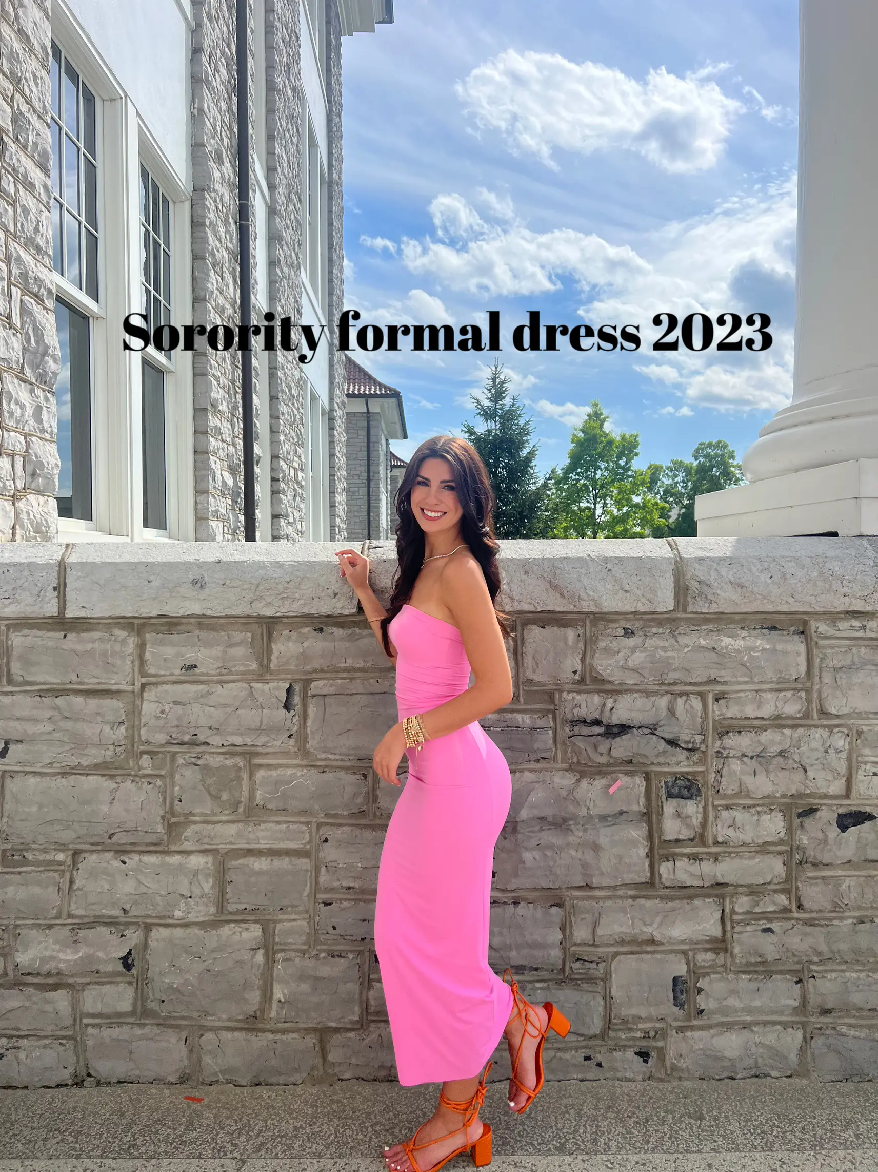 sorority formal dress