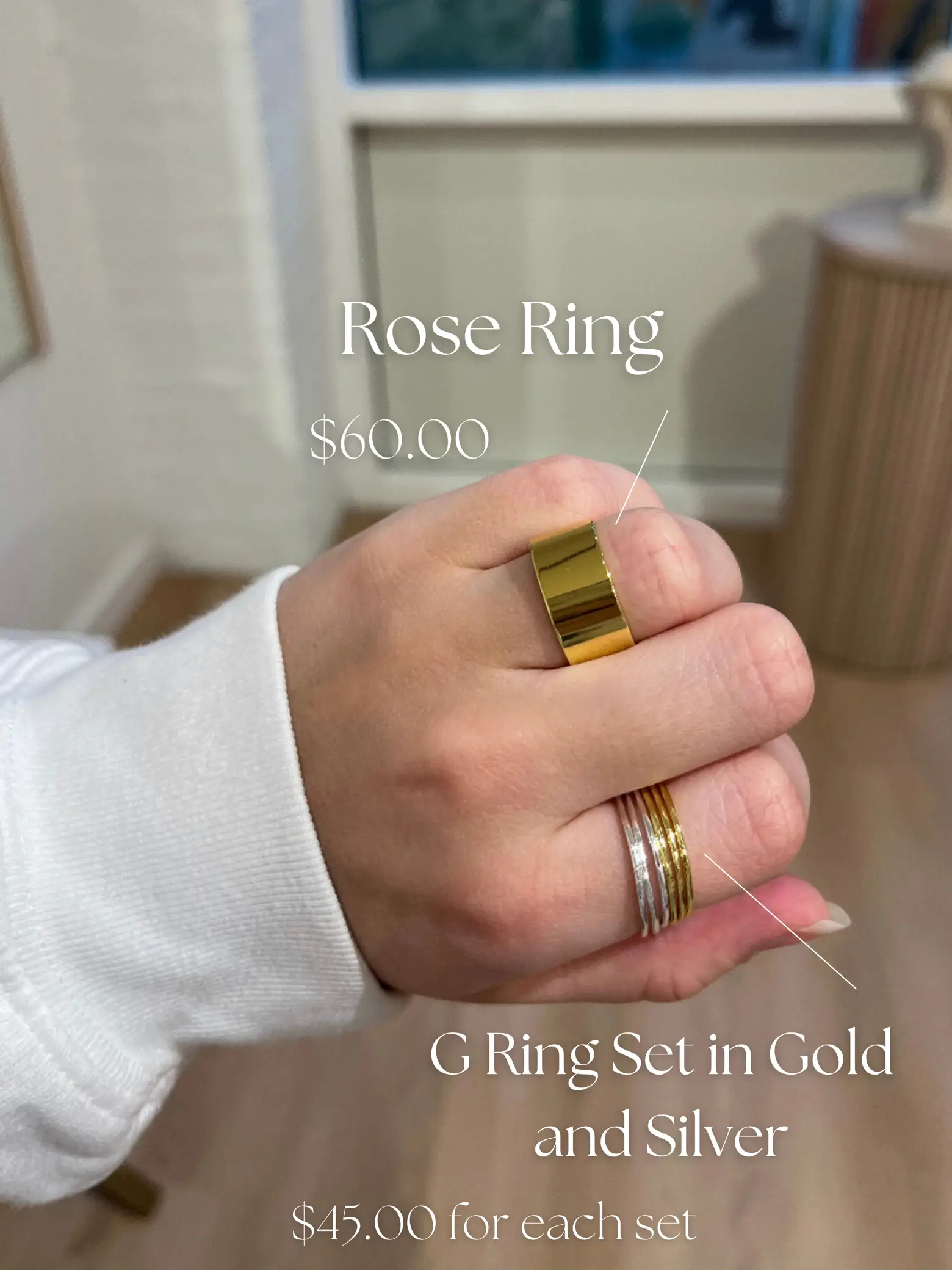 Gorjana g clearance ring set