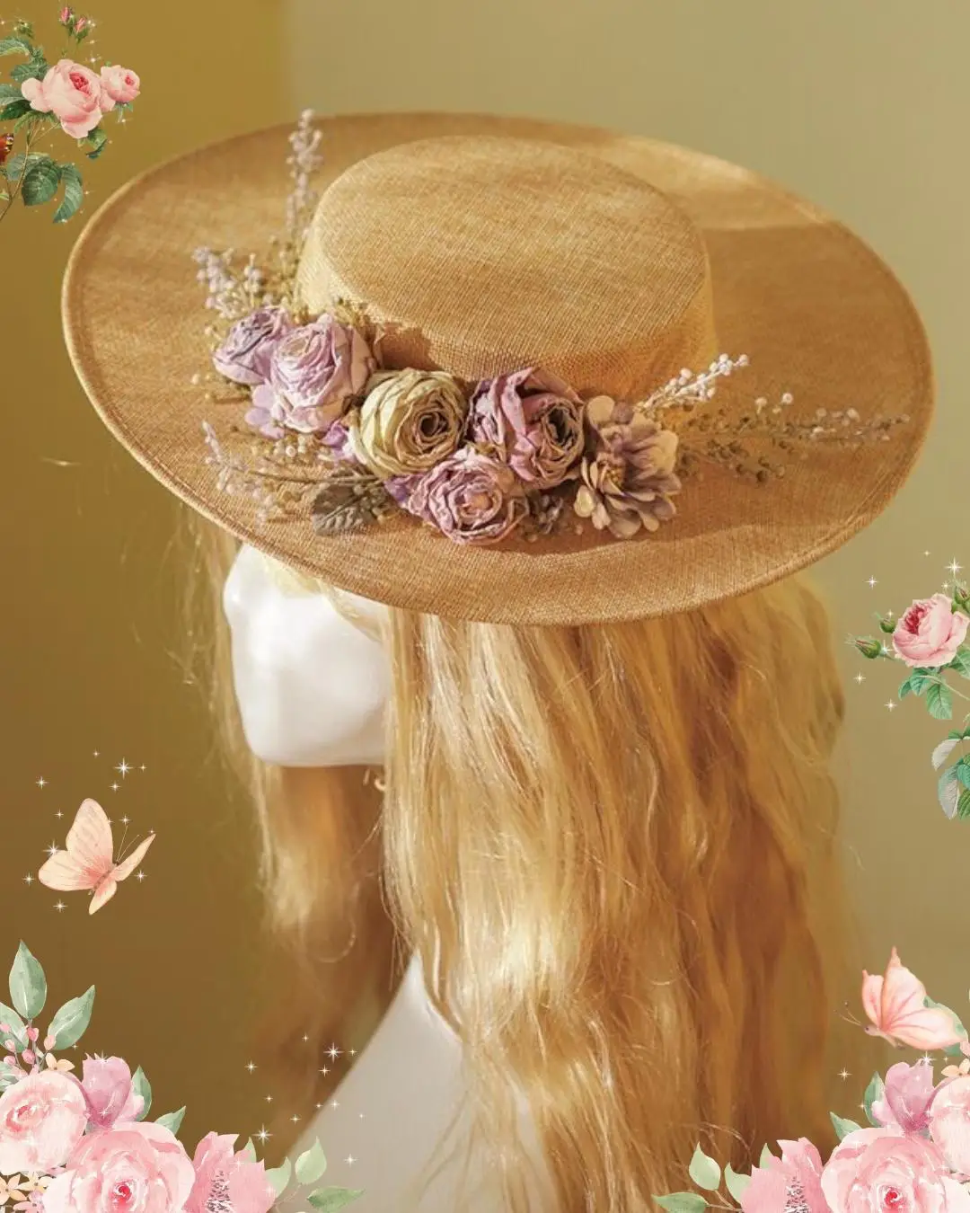 Retro lady 🌷 / flower straw hat💐🌷 | Gallery posted by luvxy