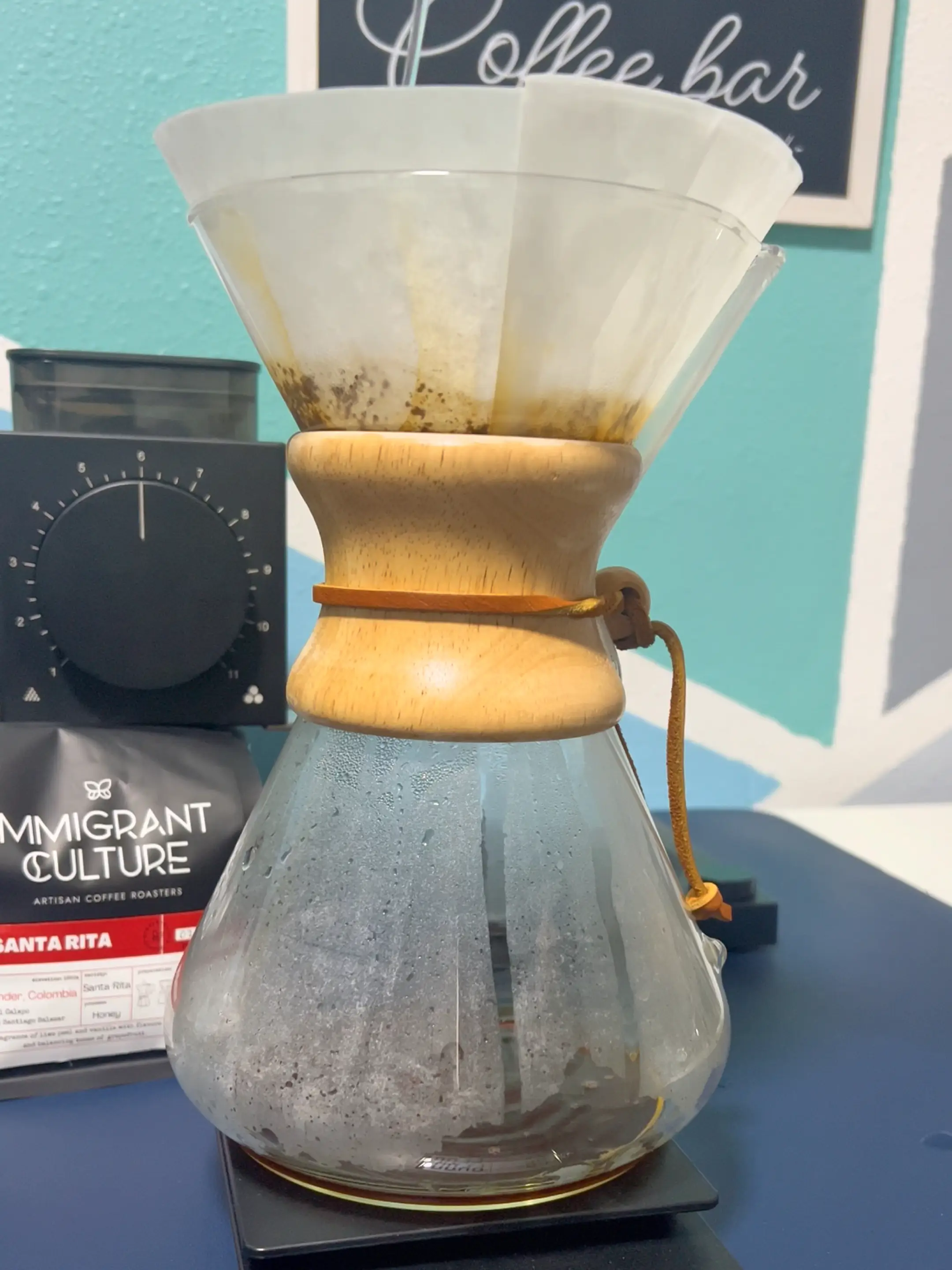 Handcrafted Thermal Warming Cozy for Chemex Pour Over Coffee Pot
