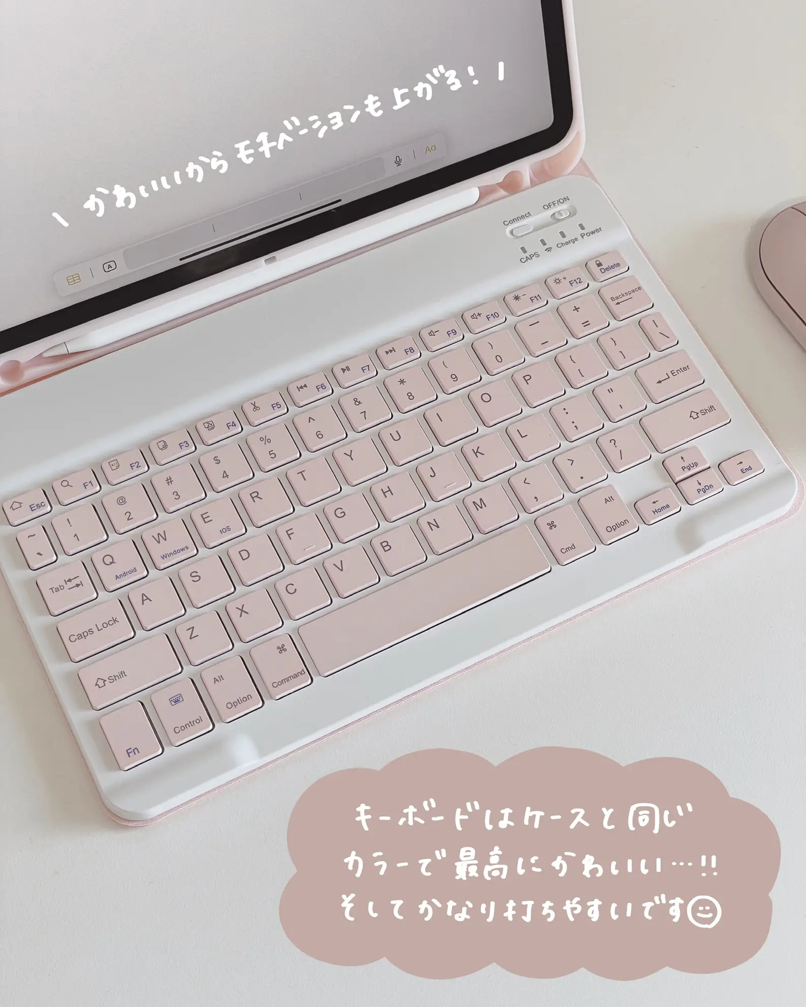 めちゃくちゃかわいいキーボード付きiPadケース🐰   | 亀山ルカ