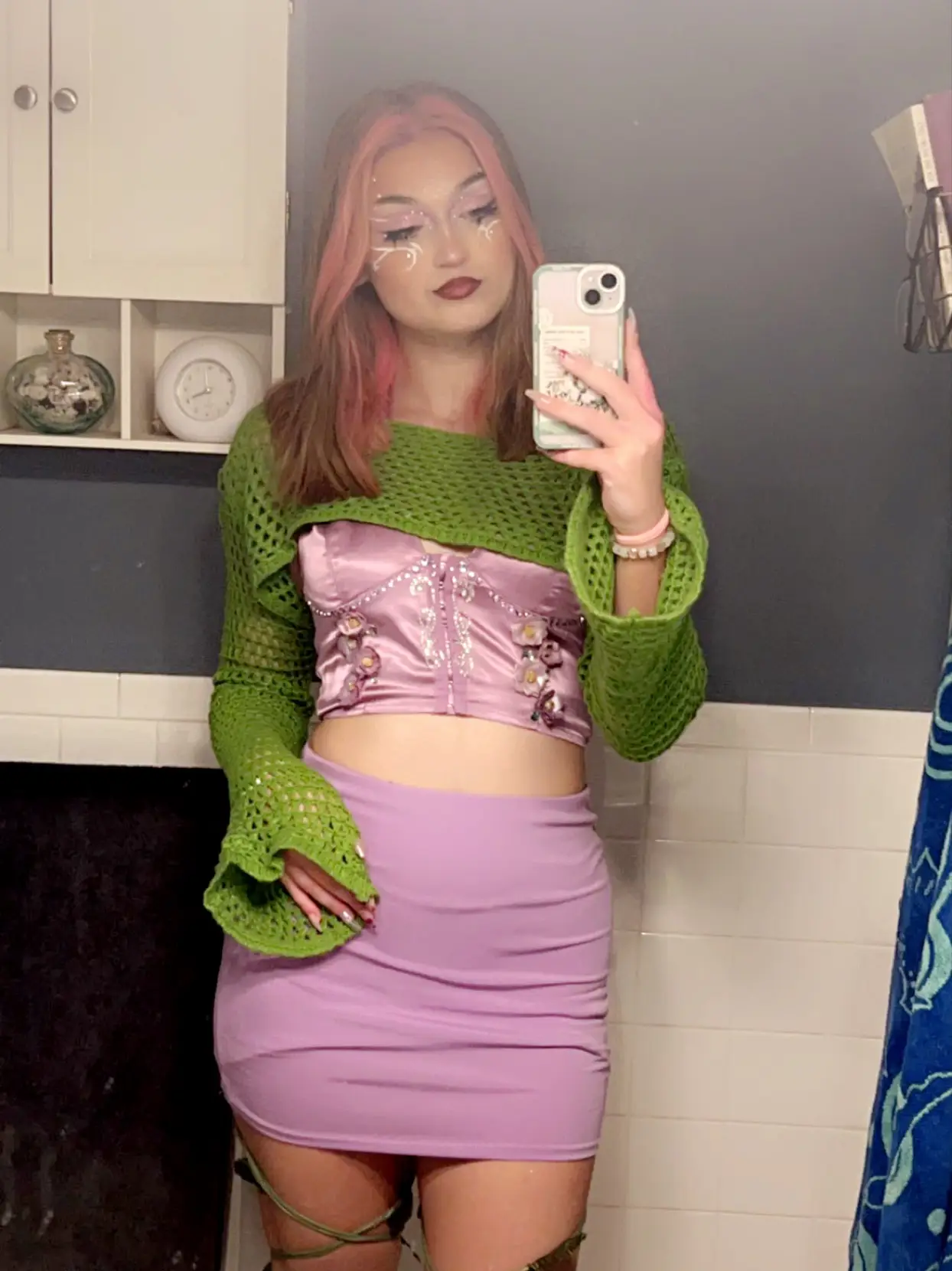 Melanie Mini Skirt - Hot Pink