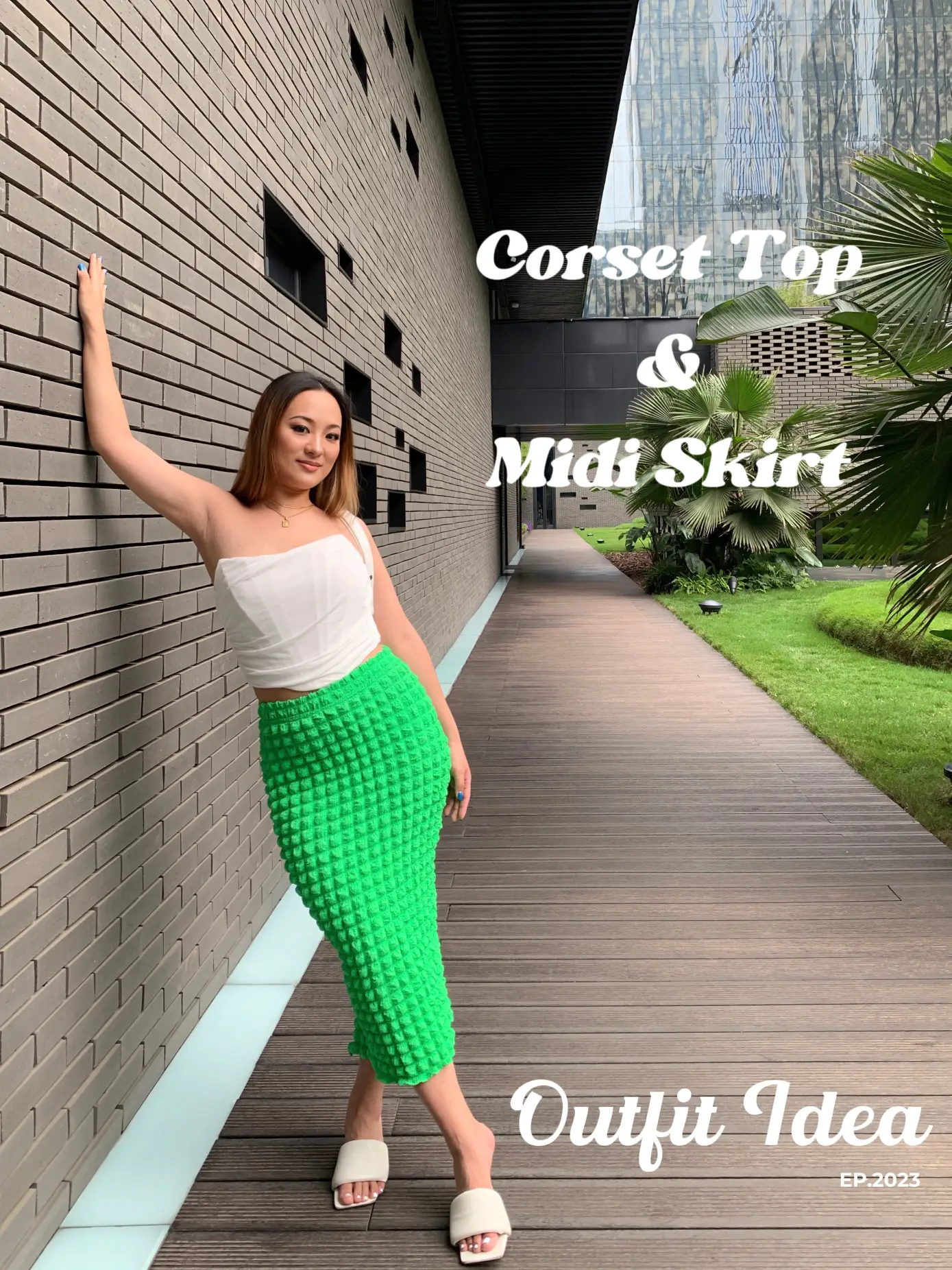 Corset Top & Midi Skirt for the summer