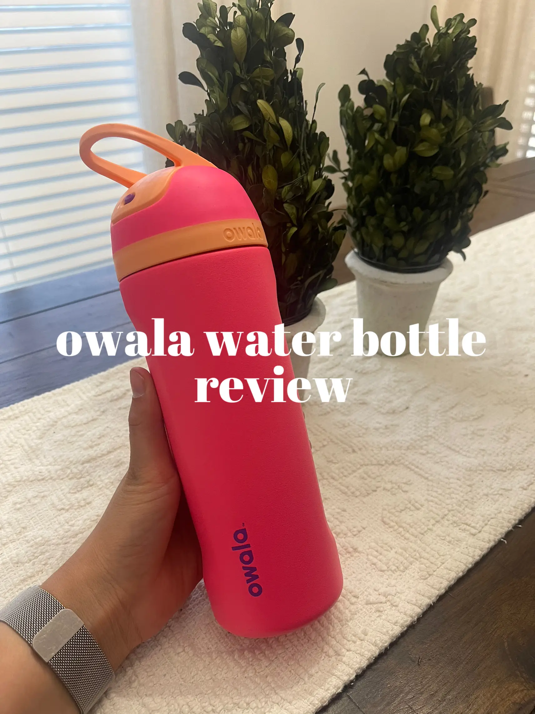 Exclusive hot pink Owala water bottle