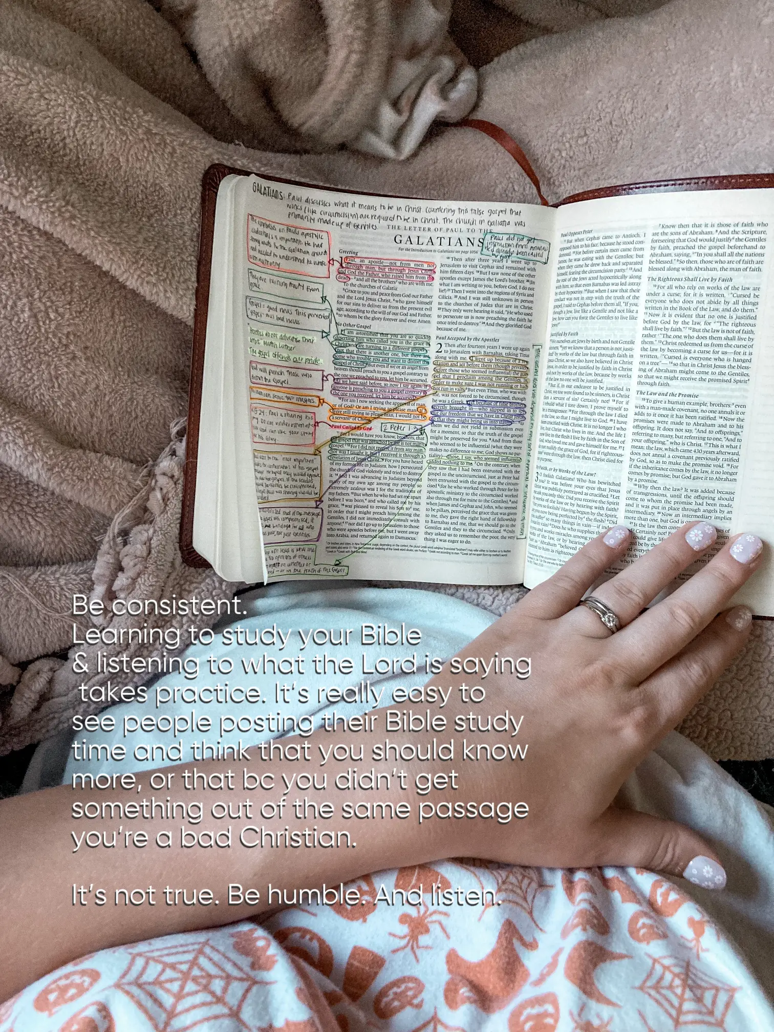 new Bible = time to learn new things | Gallery posted by Hannah Skudstad |  Lemon8
