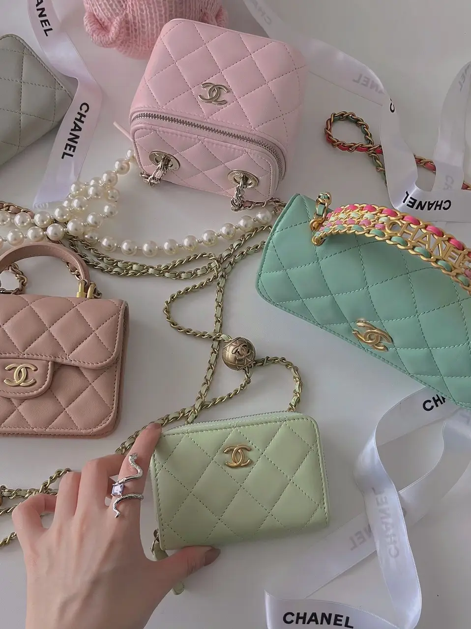 CHANEL bag, Summer ice cream color matching