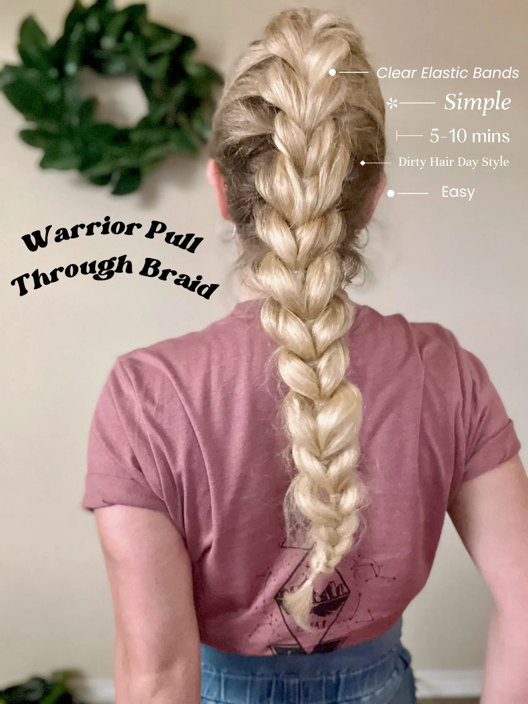 Pull Through Braid: Easy Hairstyle for Dirty Hair 