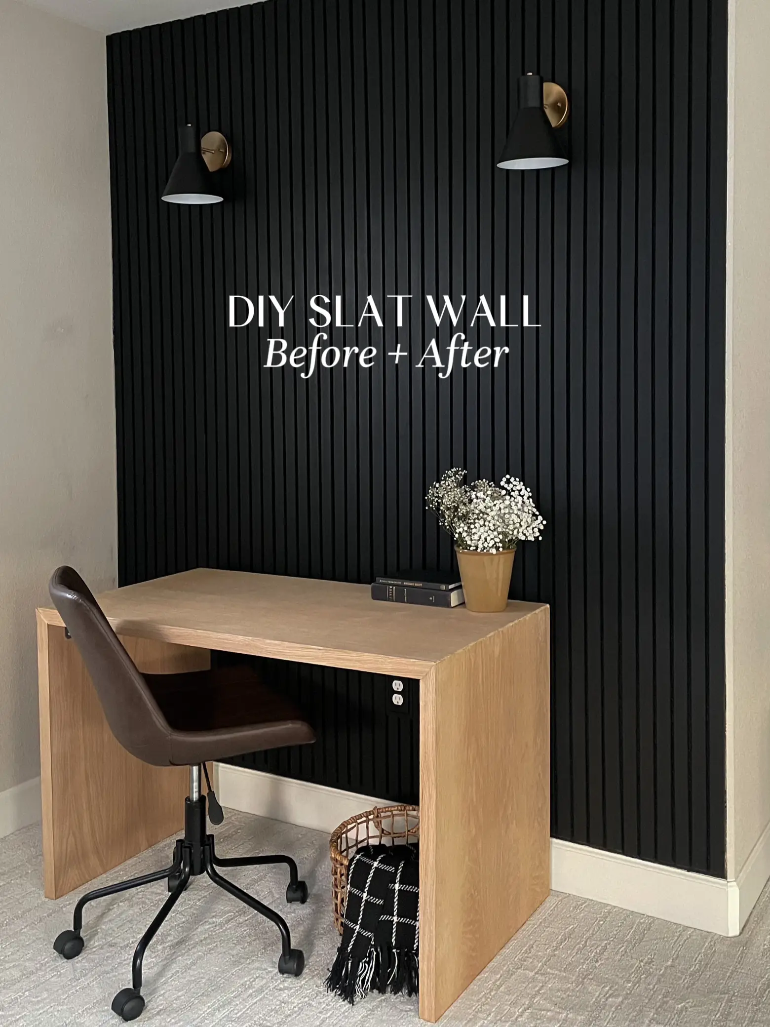 How to Make an Affordable and Stylish DIY Wood Desk - Angela Rose Home